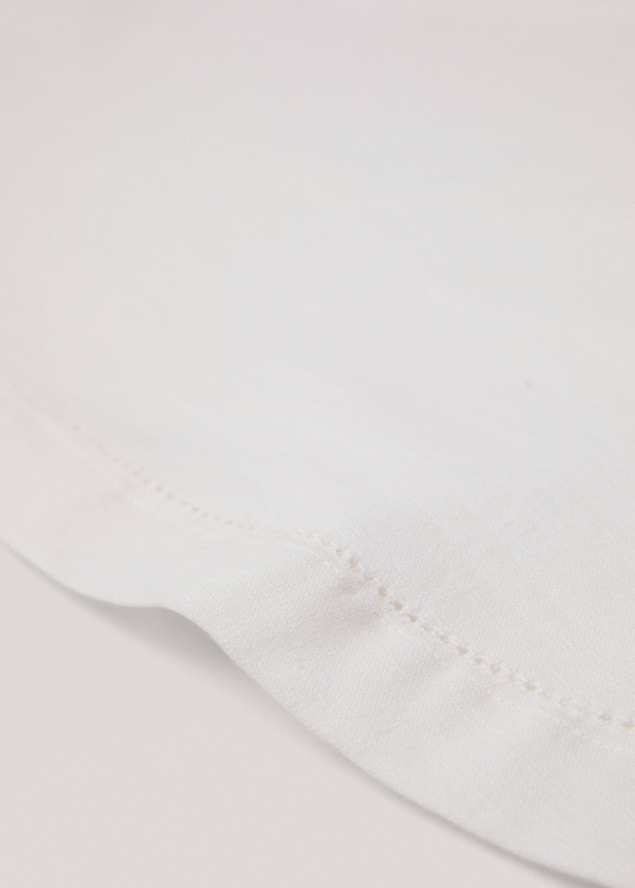 Round tablecloth with hemstitch embroidery - Medium plane