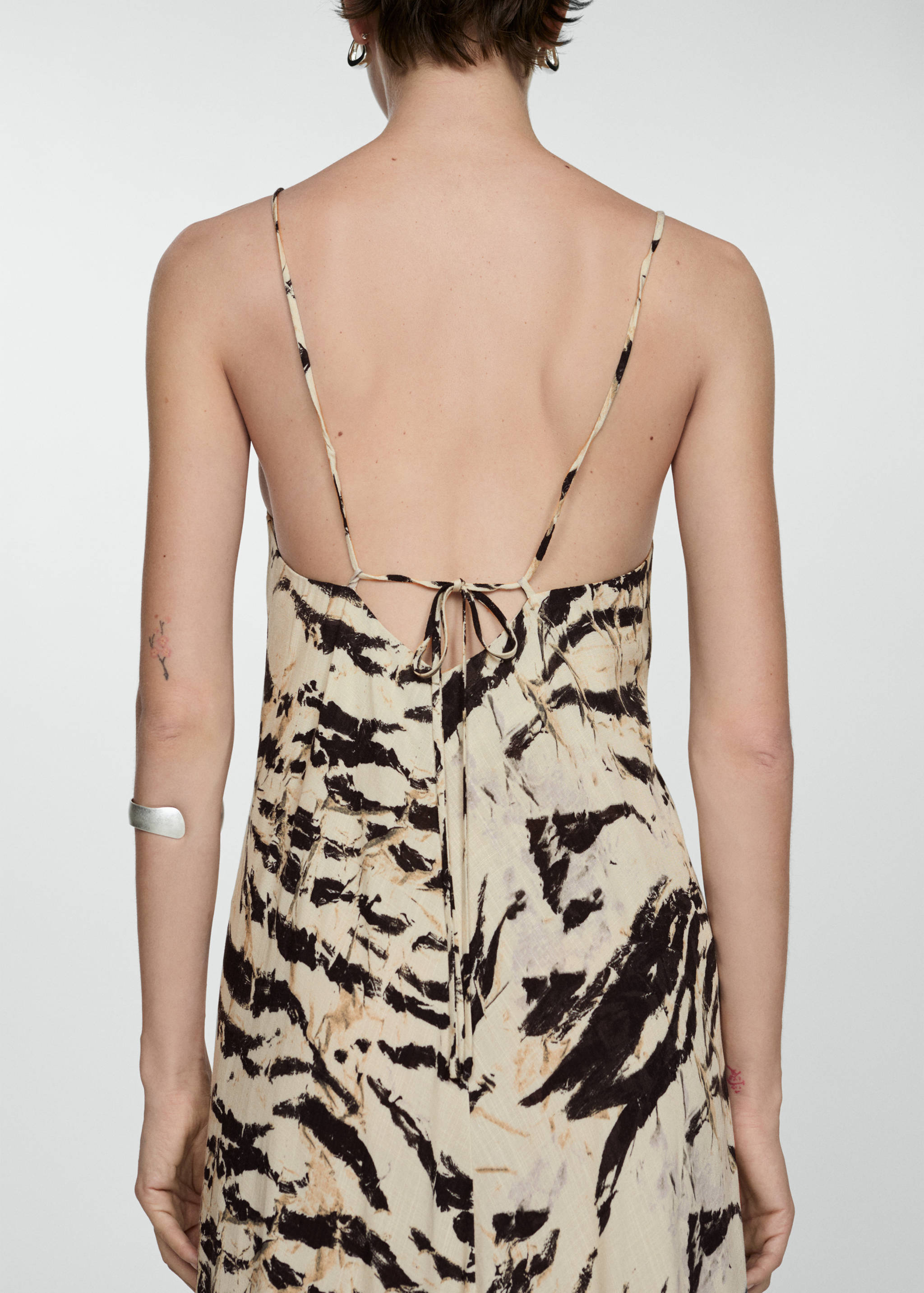 Robe longue en imprimé animal - Détail de l'article 6