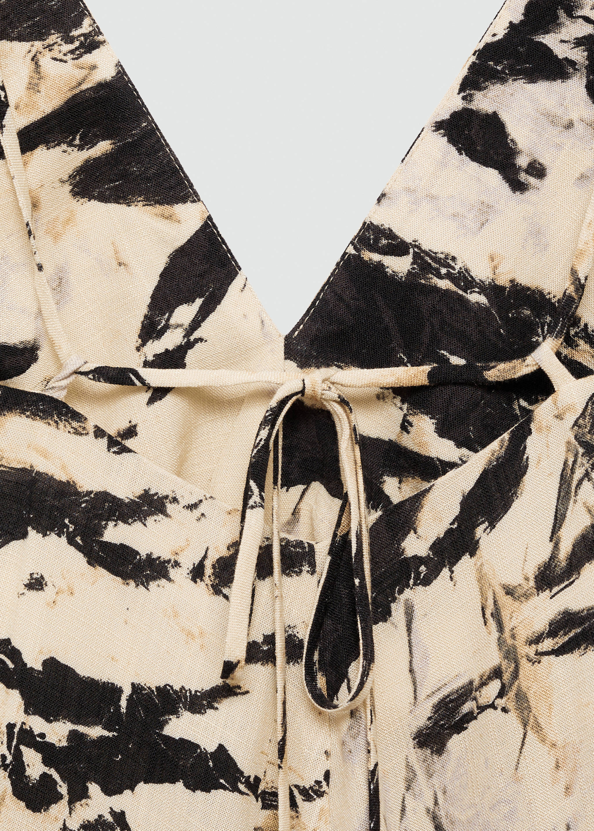 Robe longue en imprimé animal - Détail de l'article 0