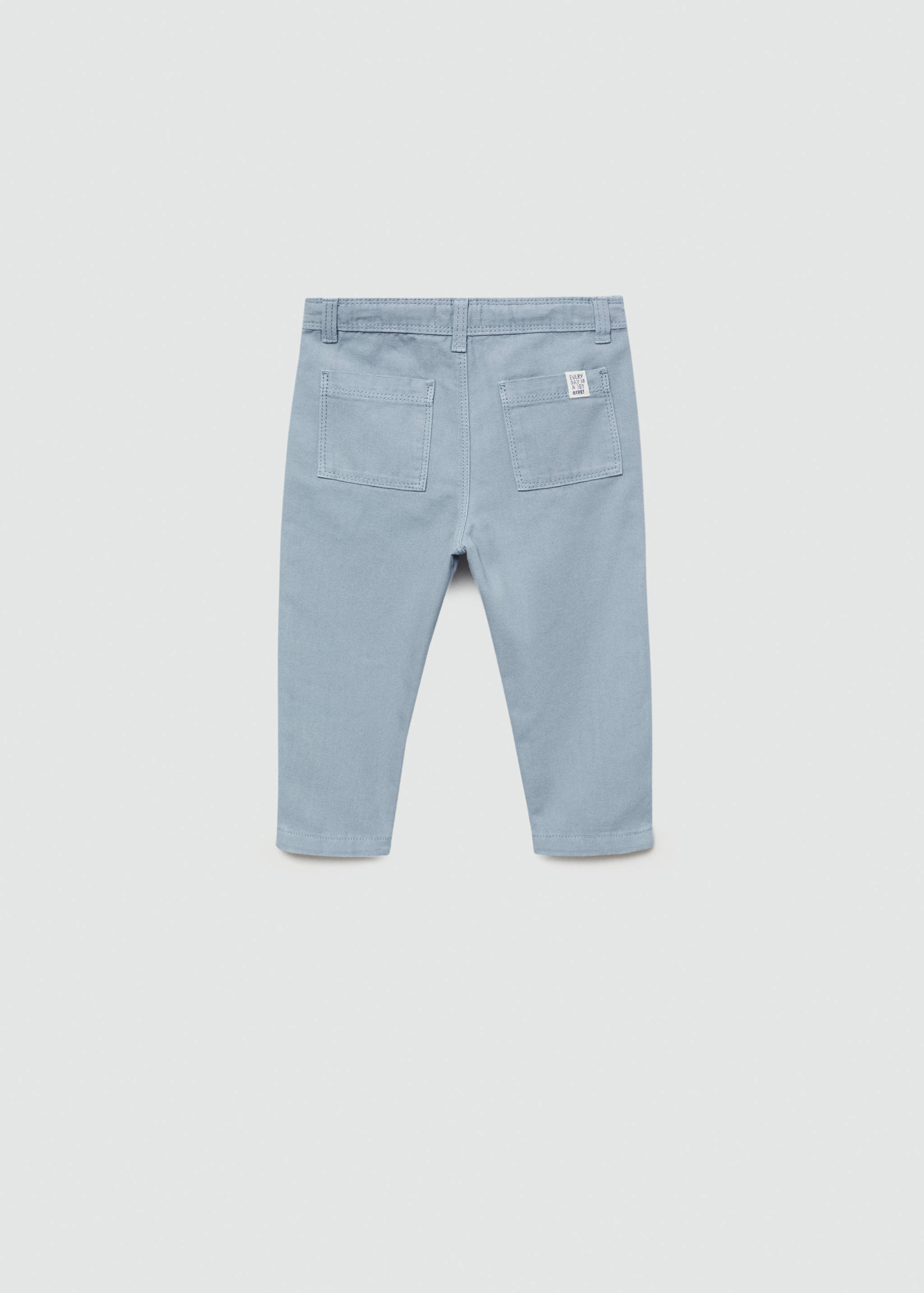 Pantalón recto algodón - Reverso del artículo