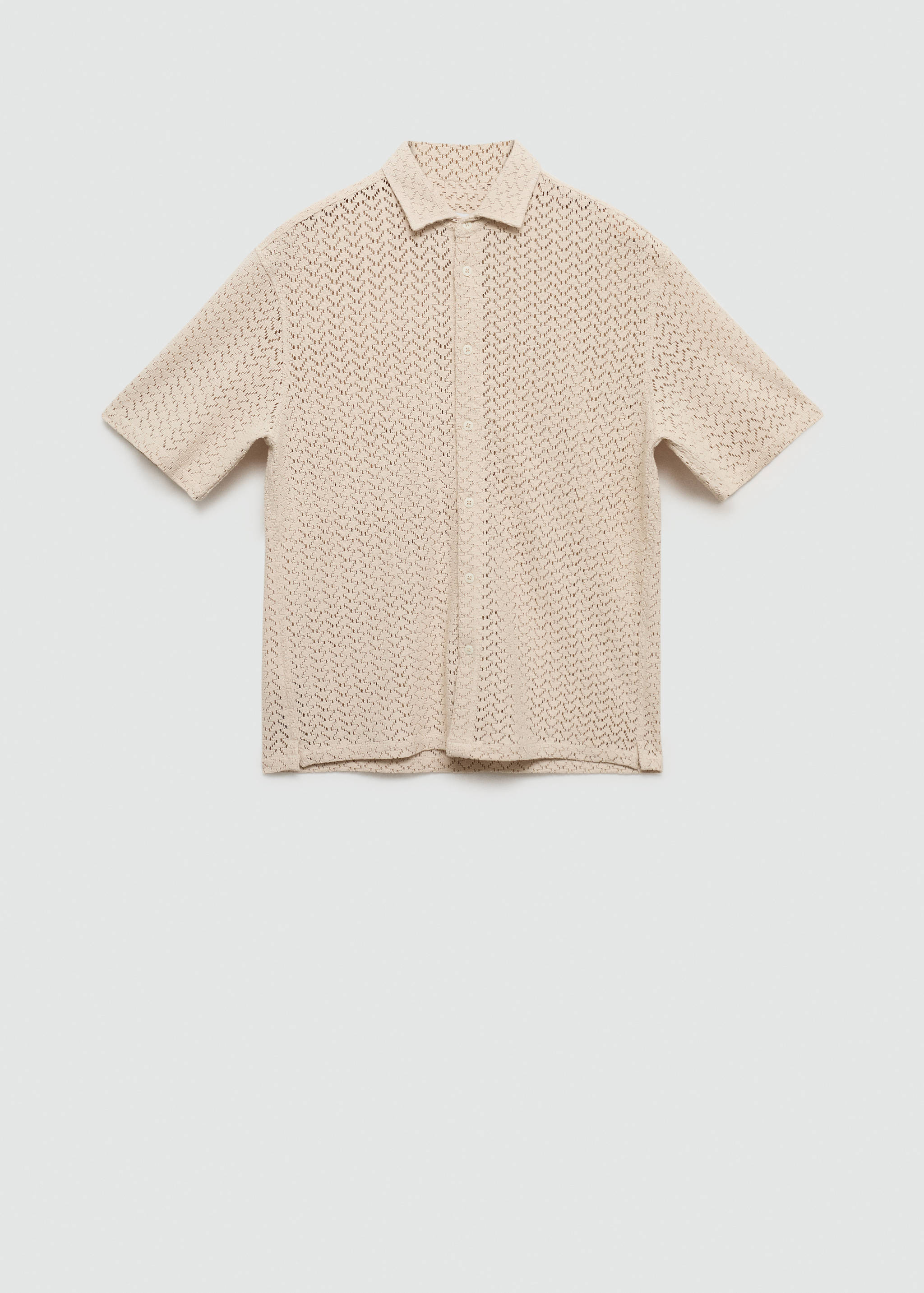 Chemise coton maille ajourée - Article sans modèle