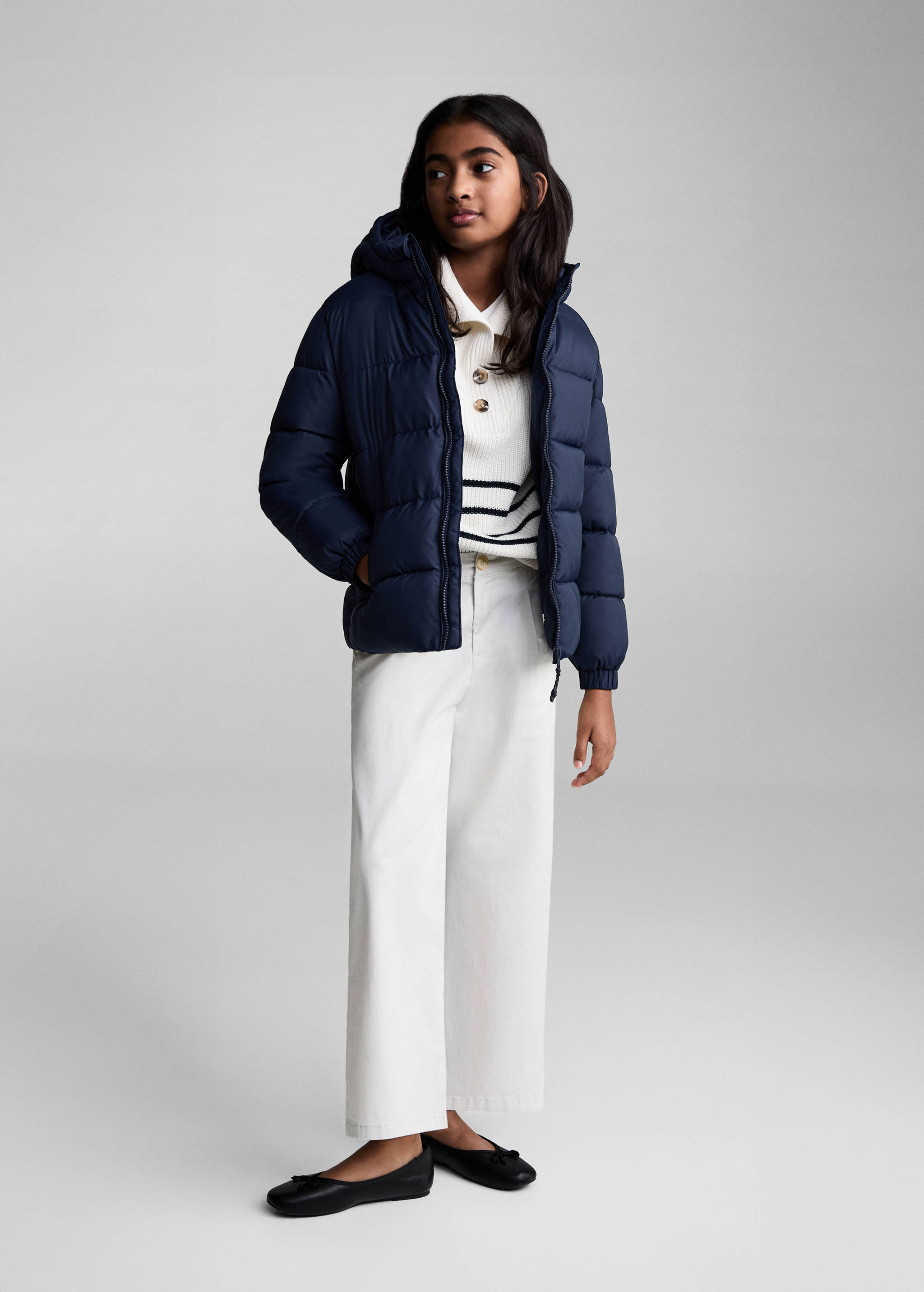 Anorak acolchado capucha - Plano general