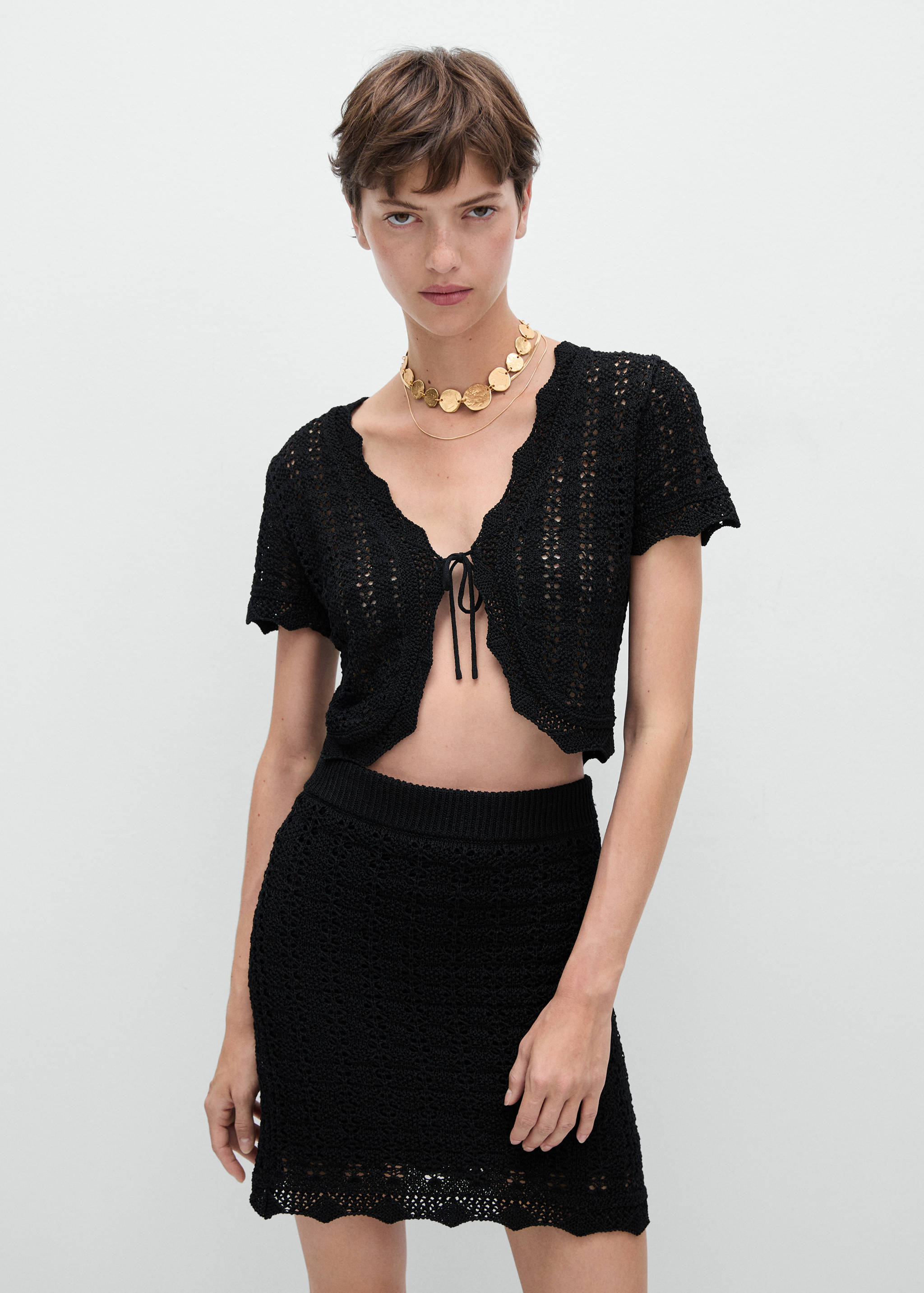 Cardigan de malha com laço - Pormenor do artigo 6