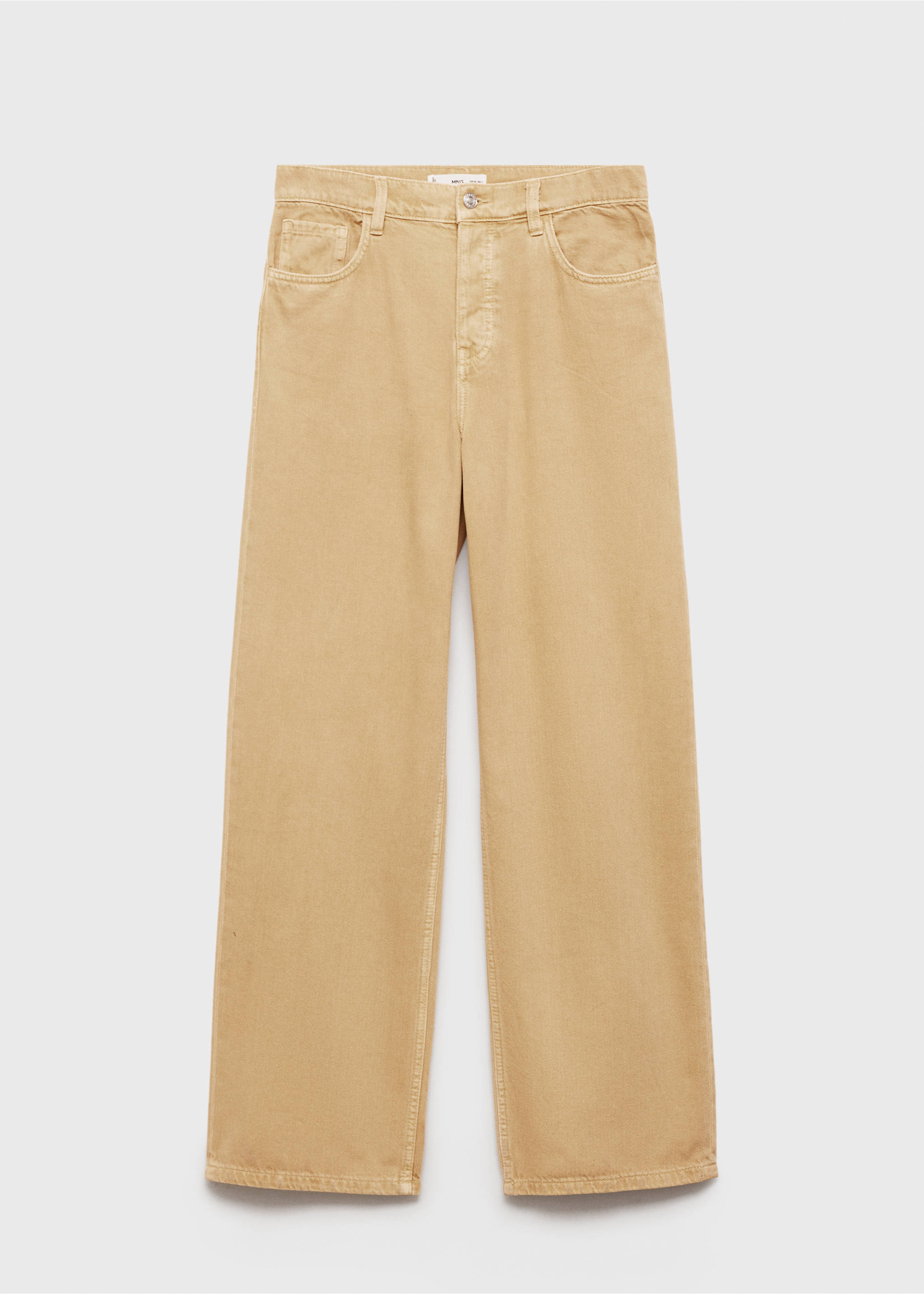 Low-rise loose-fit wide leg jeans - Article without model, Medium Brown. Ref: 77074016-00.