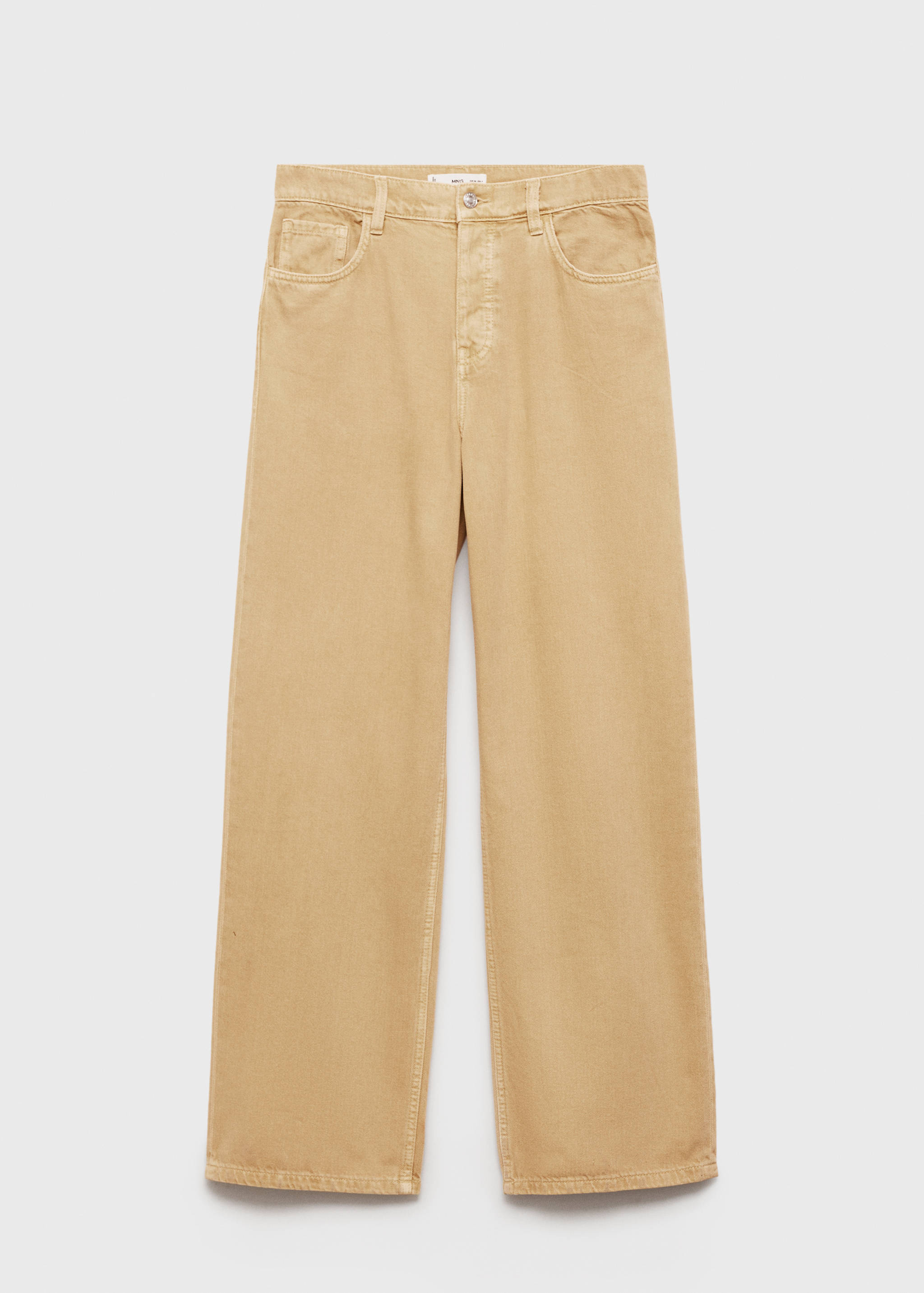 Calças de ganga wideleg folgadas com cintura baixa - Artigo sem modelo