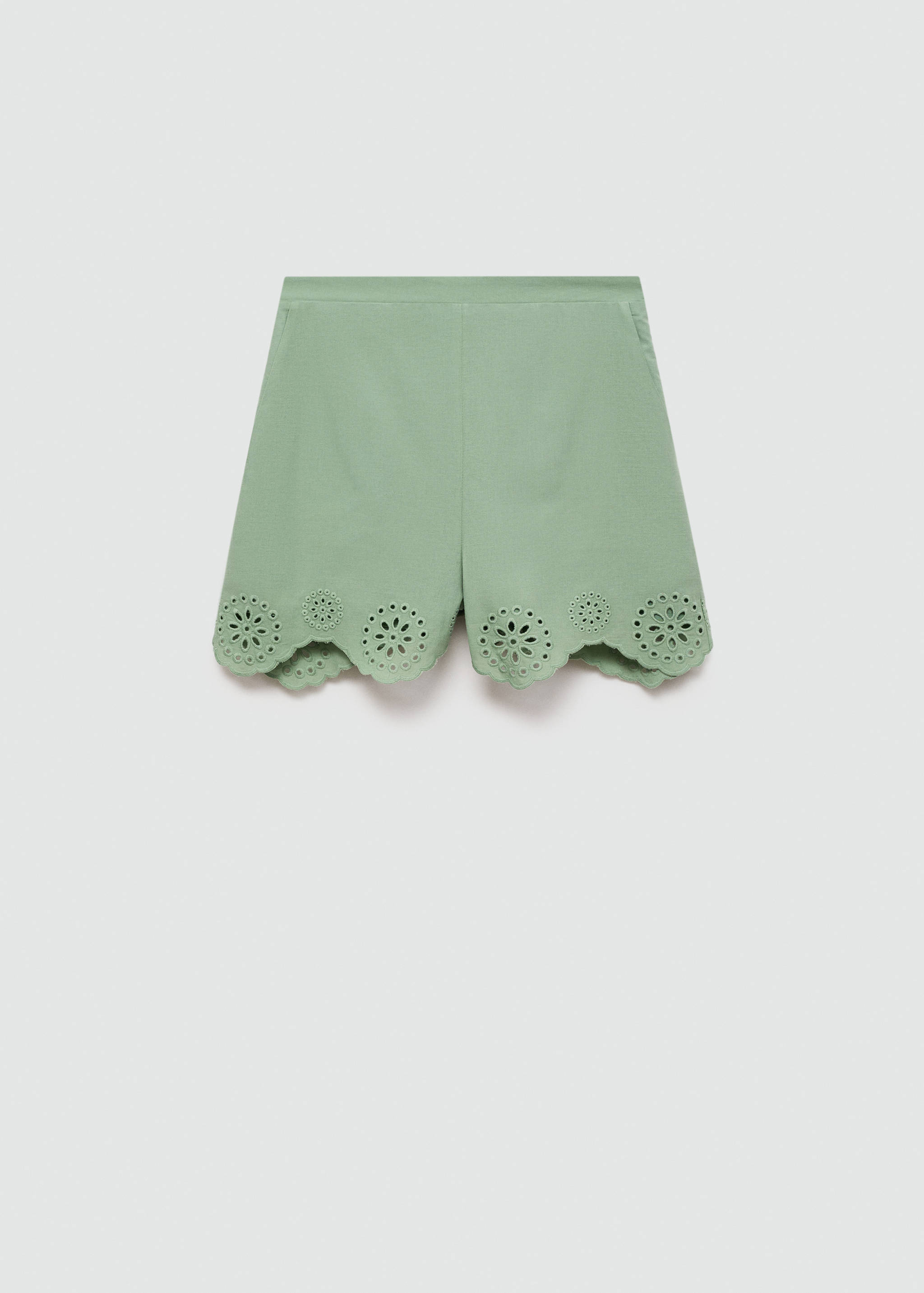 Shorts met geborduurde openingen - Artikel zonder model