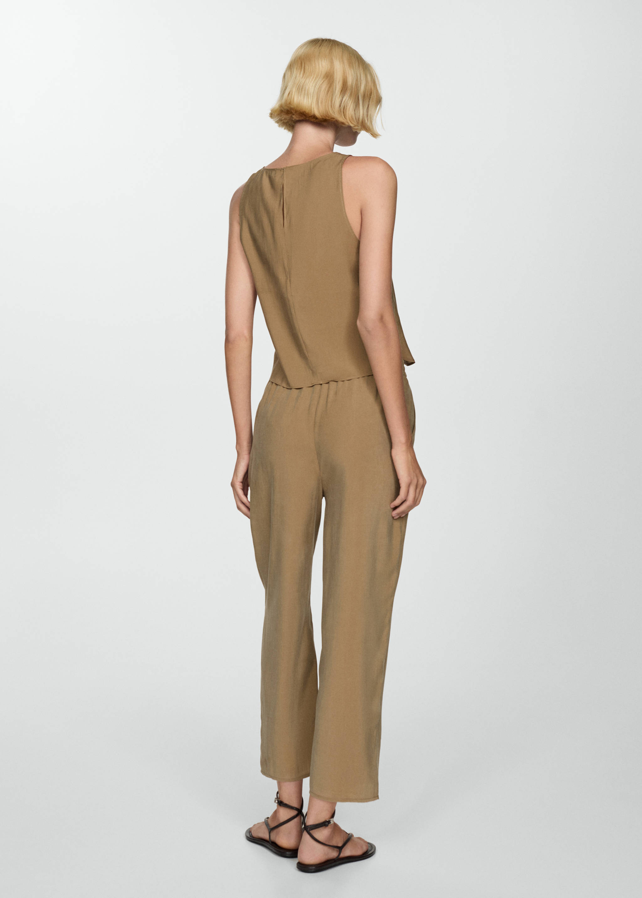 Modal sleeveless top - Reverse of the article