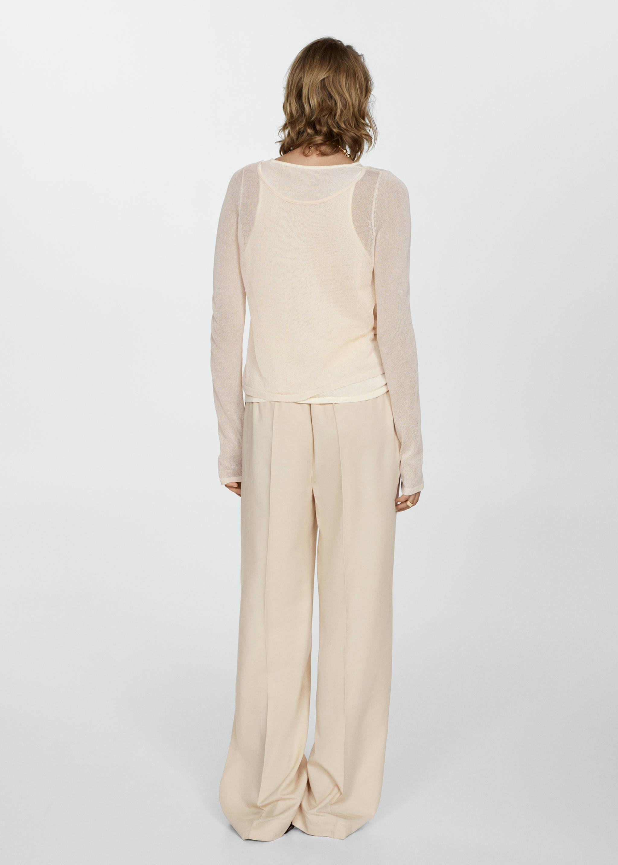 Pull-over combiné maille - Verso de l’article