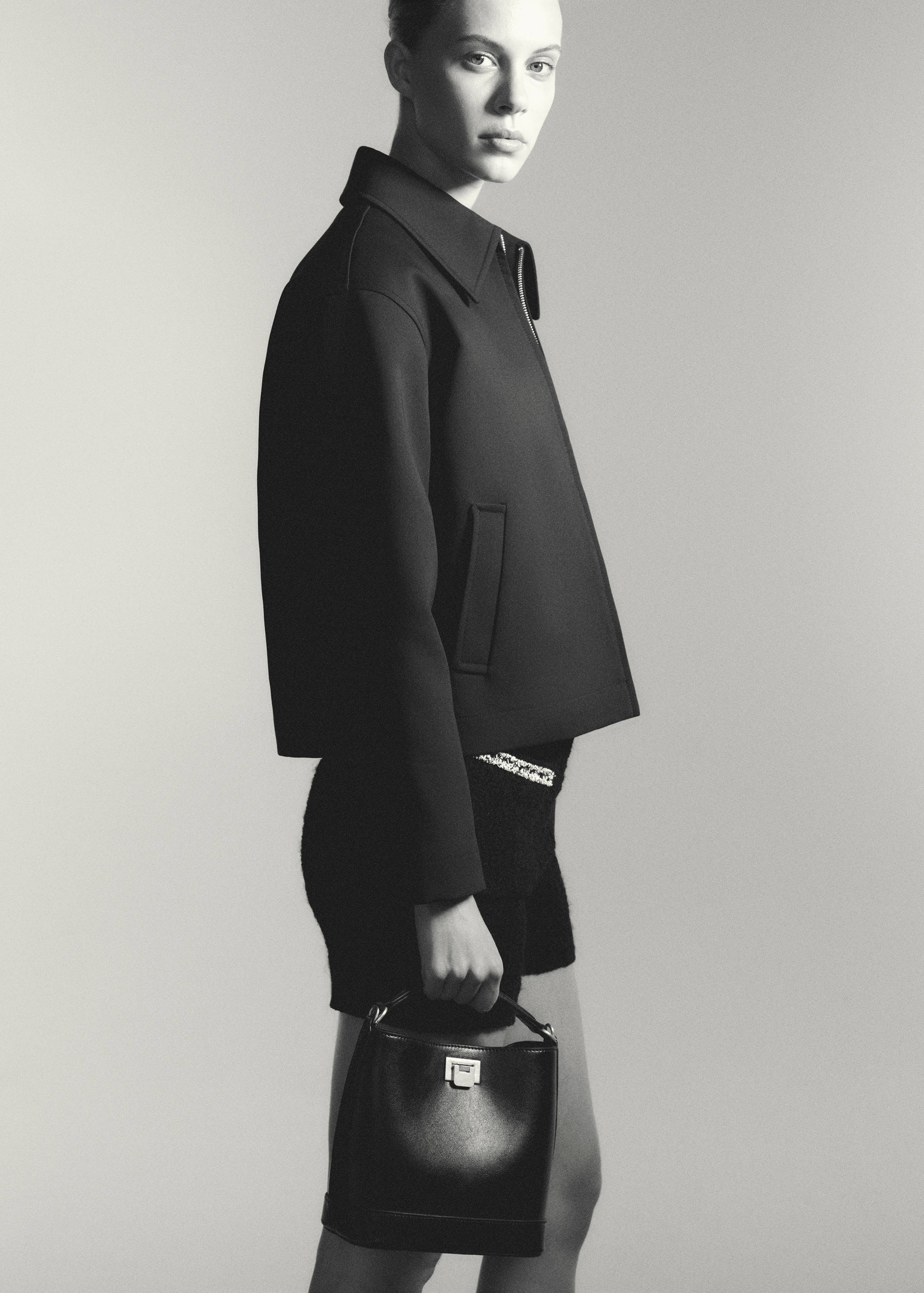 Kurtka z bawełny z koszulowym kołnierzykiem - Szczegóły artykułu 7