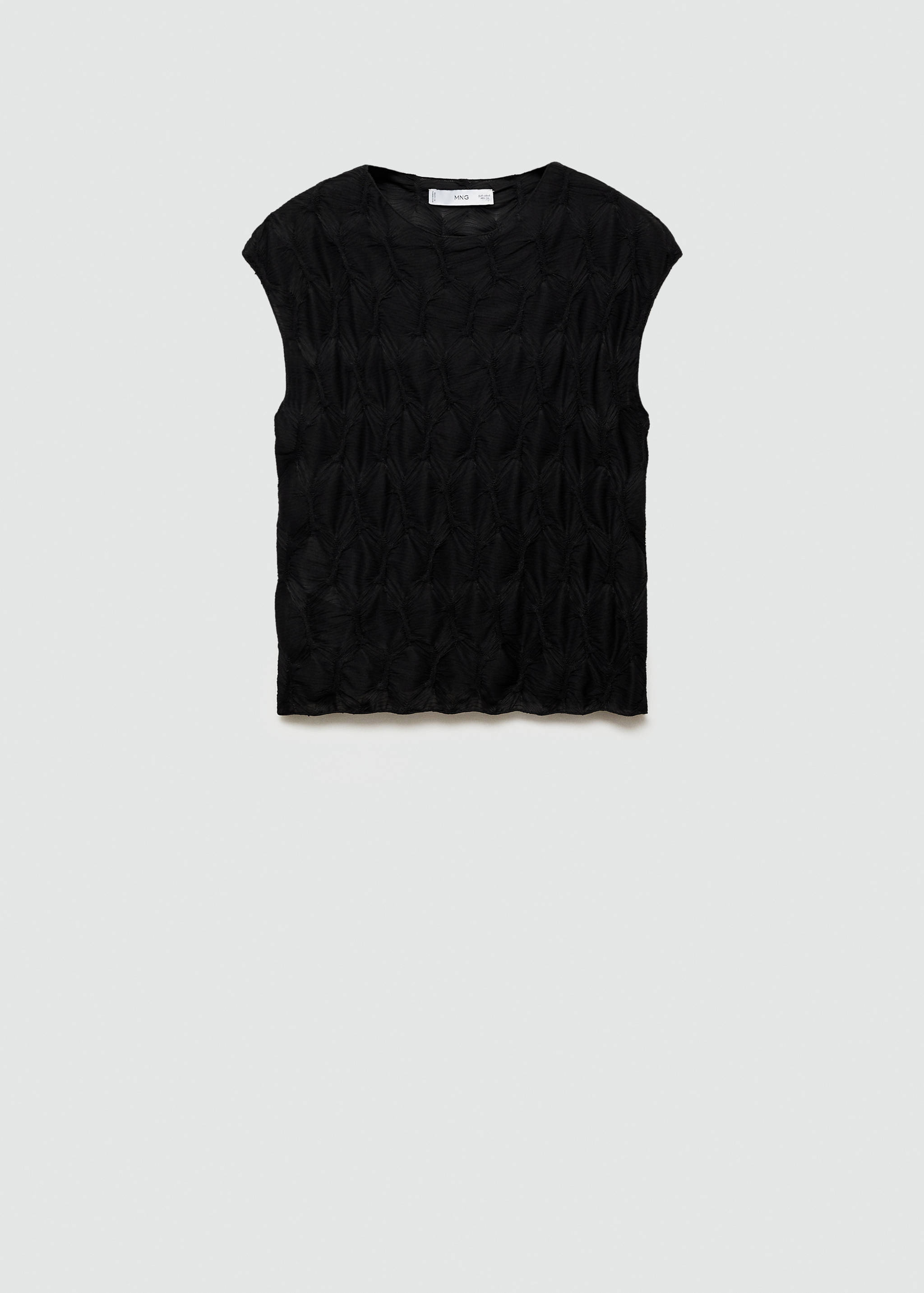 Camiseta textura manga corta - Artículo sin modelo