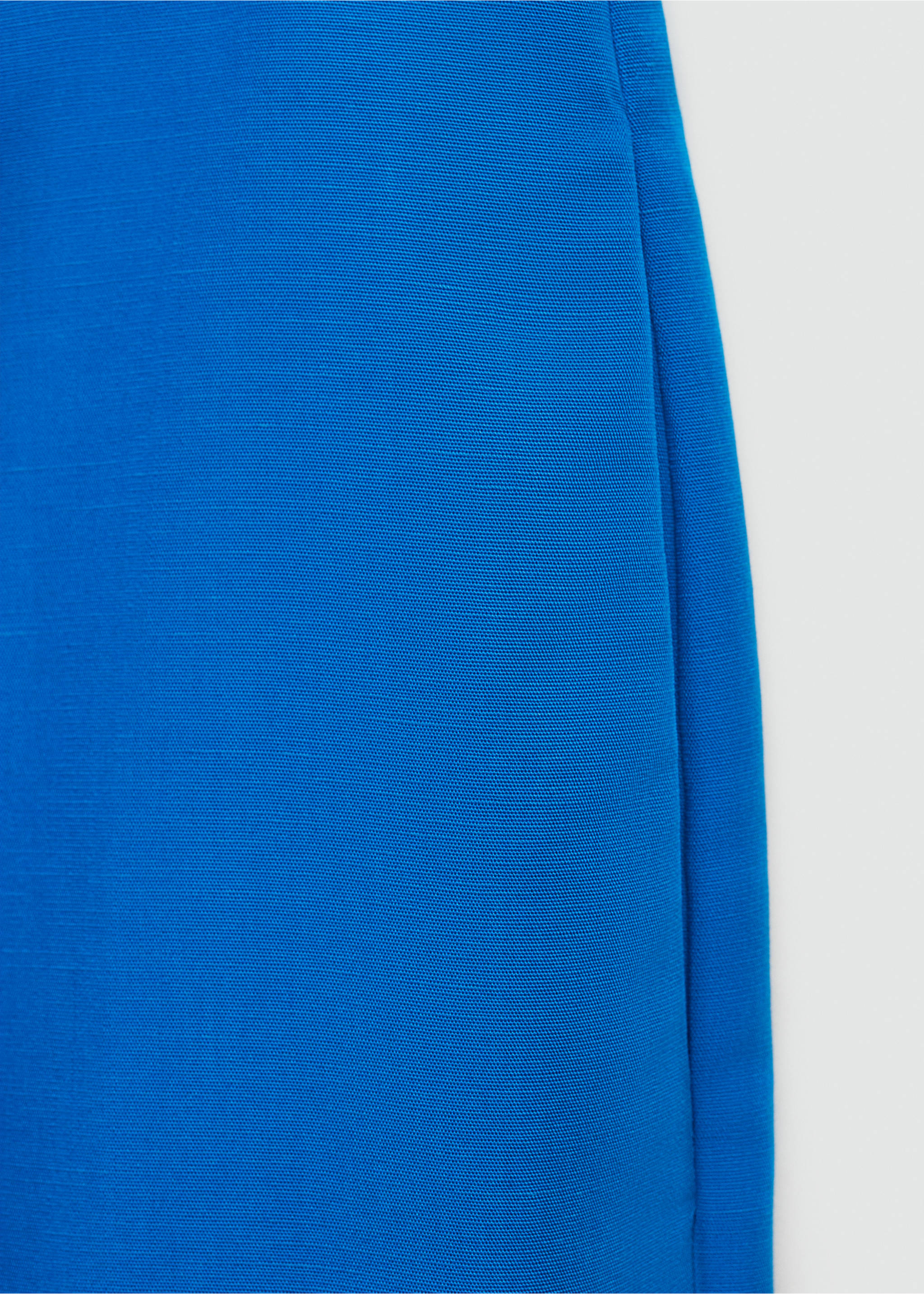 Lyocell pleated bermuda shorts - Details of the article 0, Blue. Ref: 77074023-00.