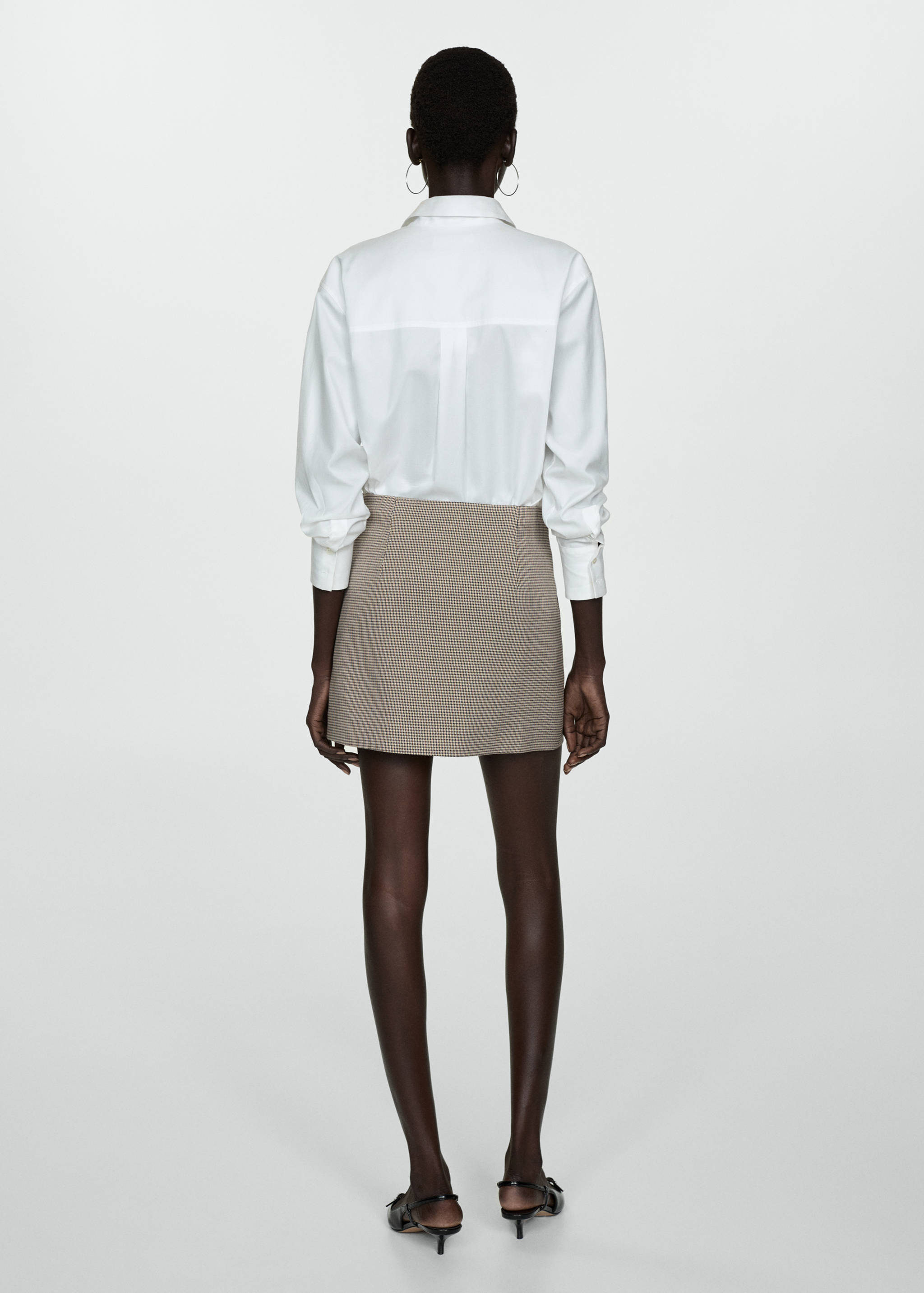 Houndstooth miniskirt - Reverse of the article