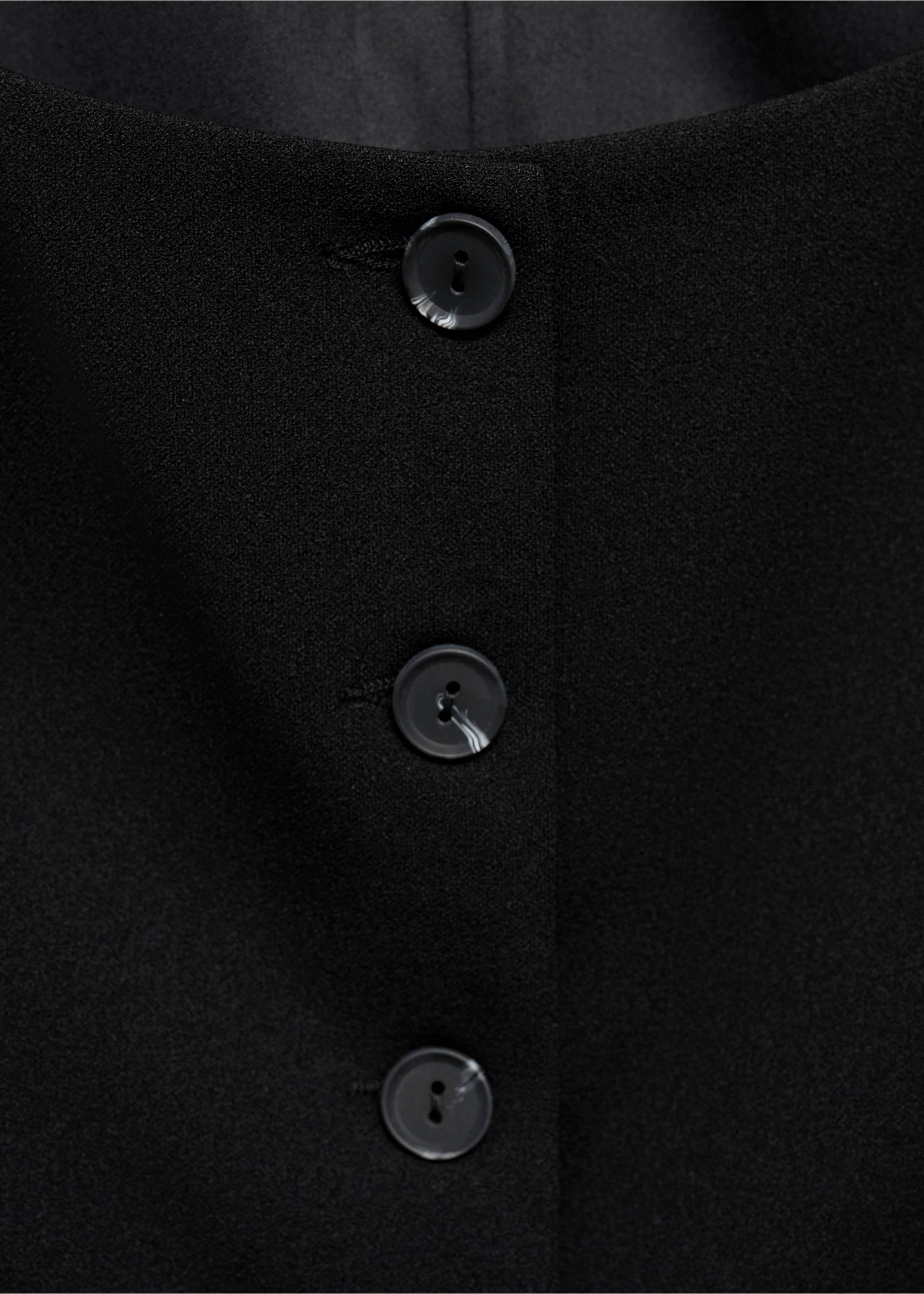 Gilet boutons bretelles larges - Détail de l'article 8, Noir. Ref: 77074026-00.