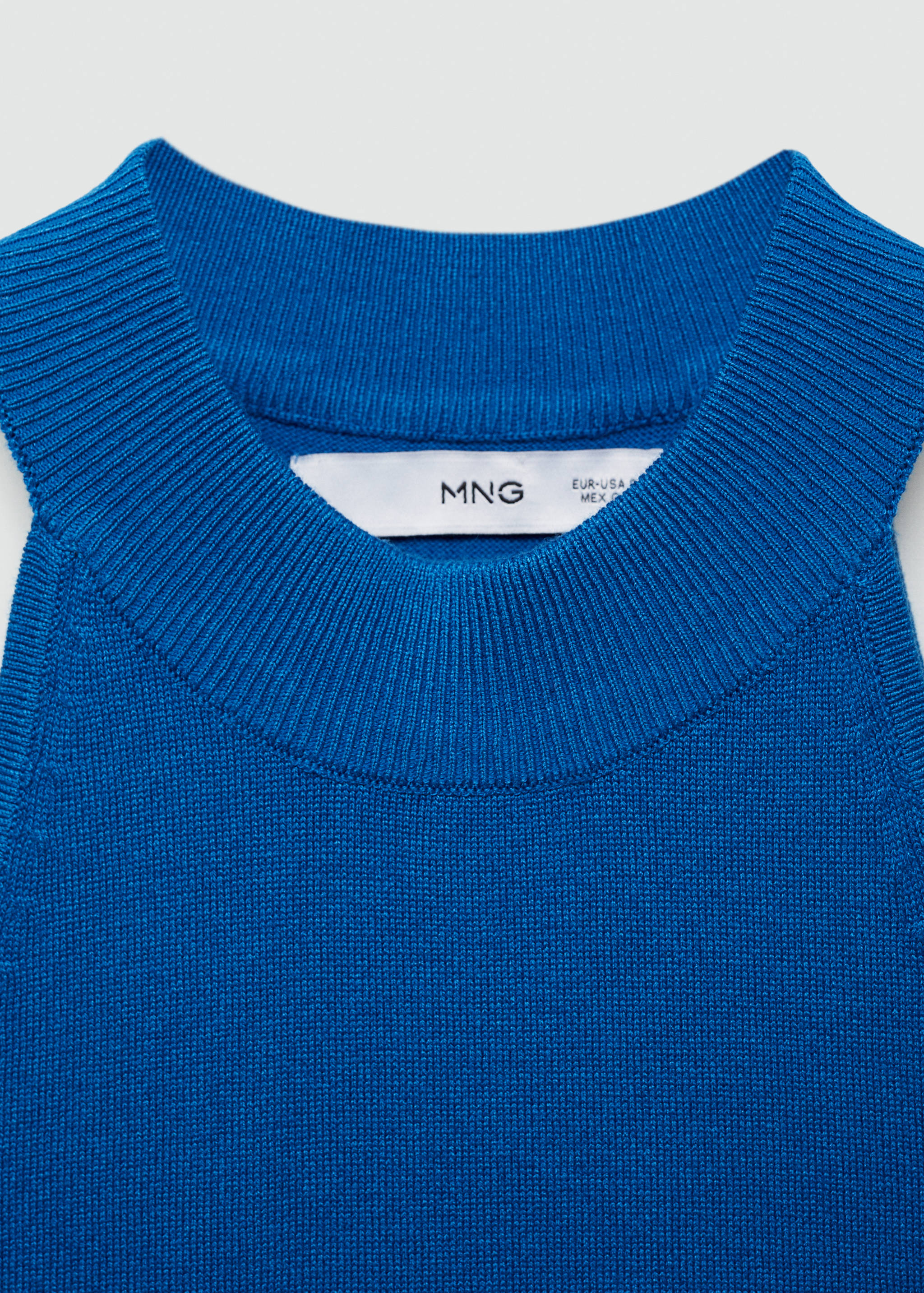 Halter-neck knitted top - Details of the article 8