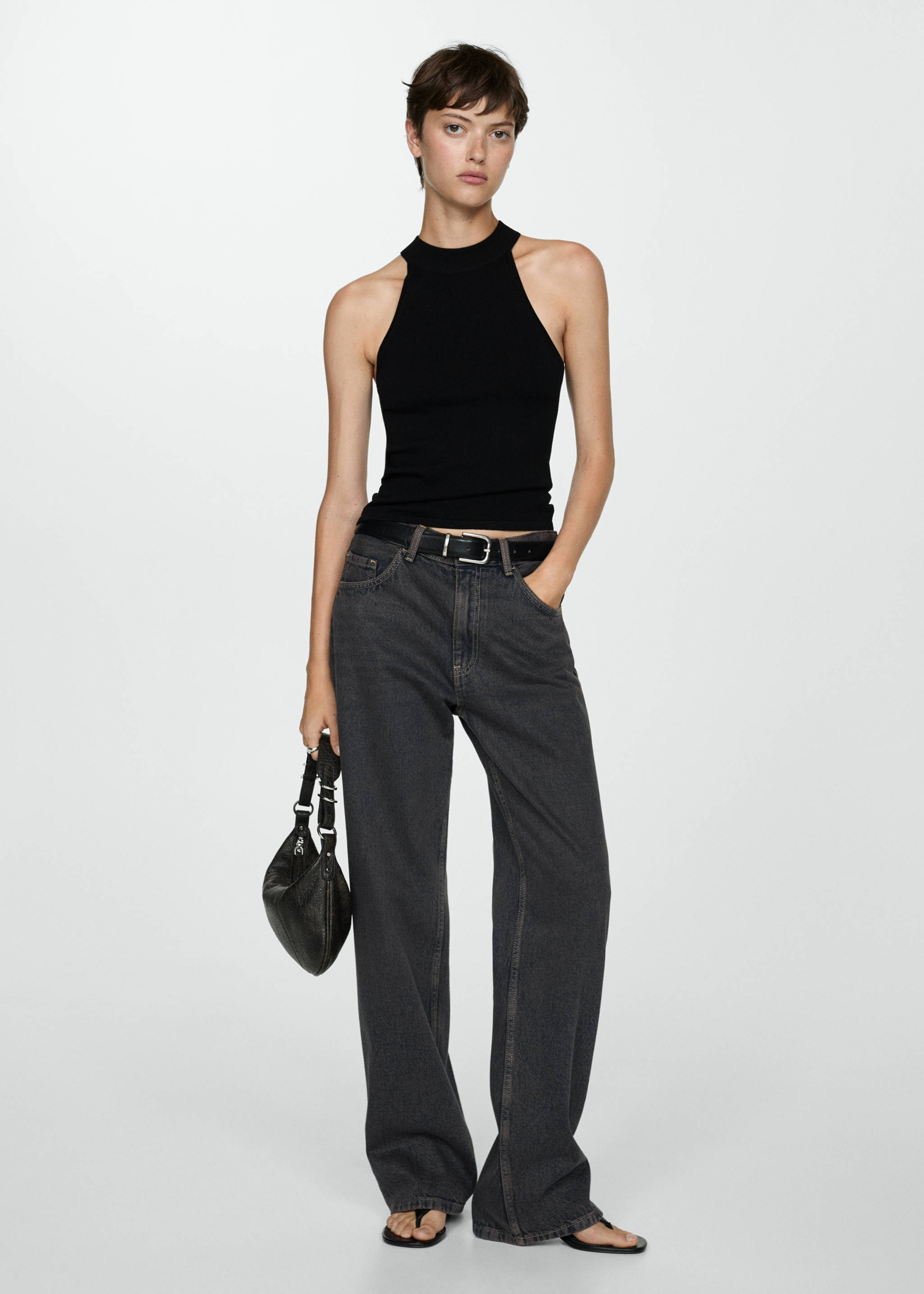 Top maille emmanchures américaines - Plan général