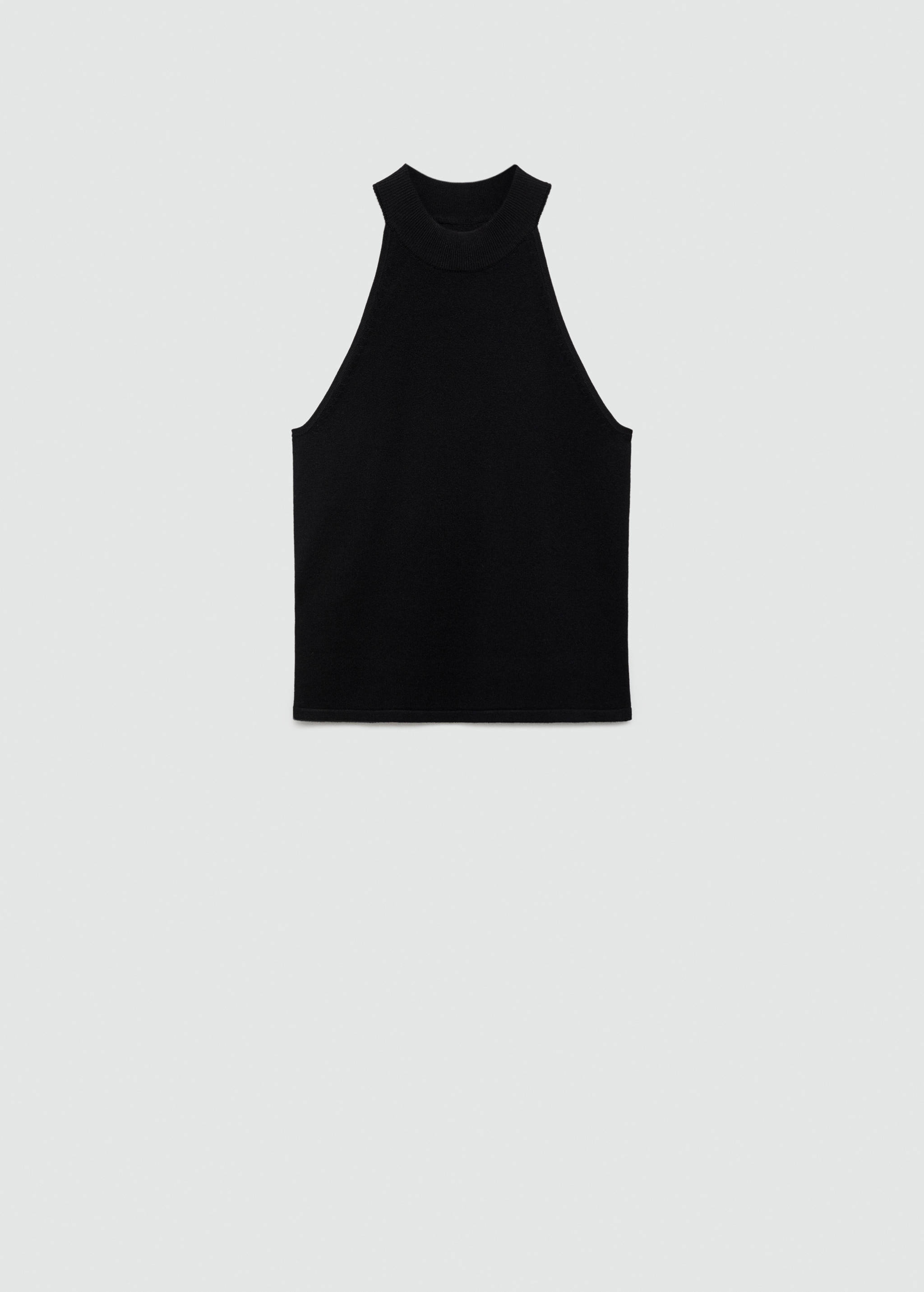 Halter-neck knitted top - Article without model