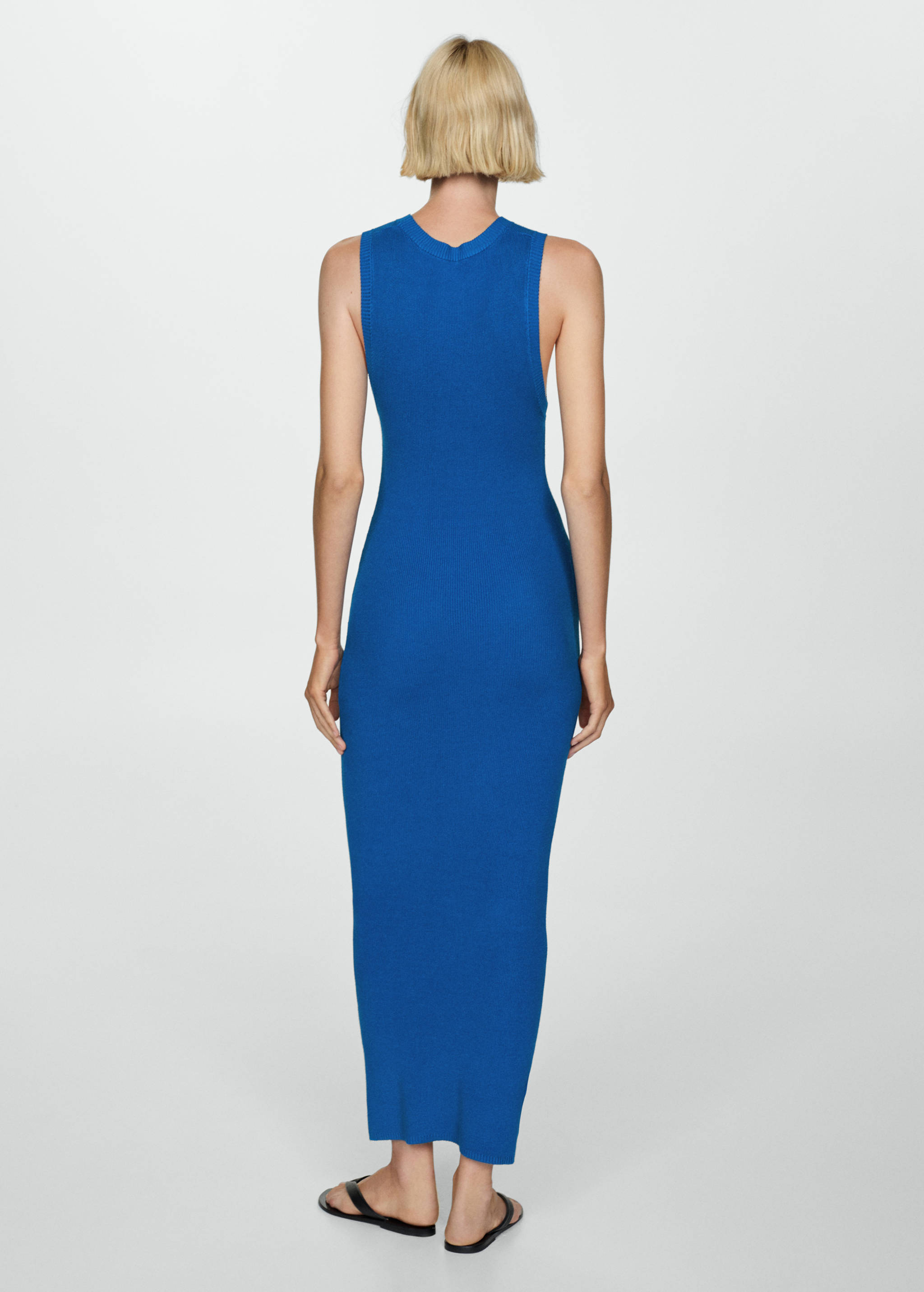 Knit long dress - Reverse of the article