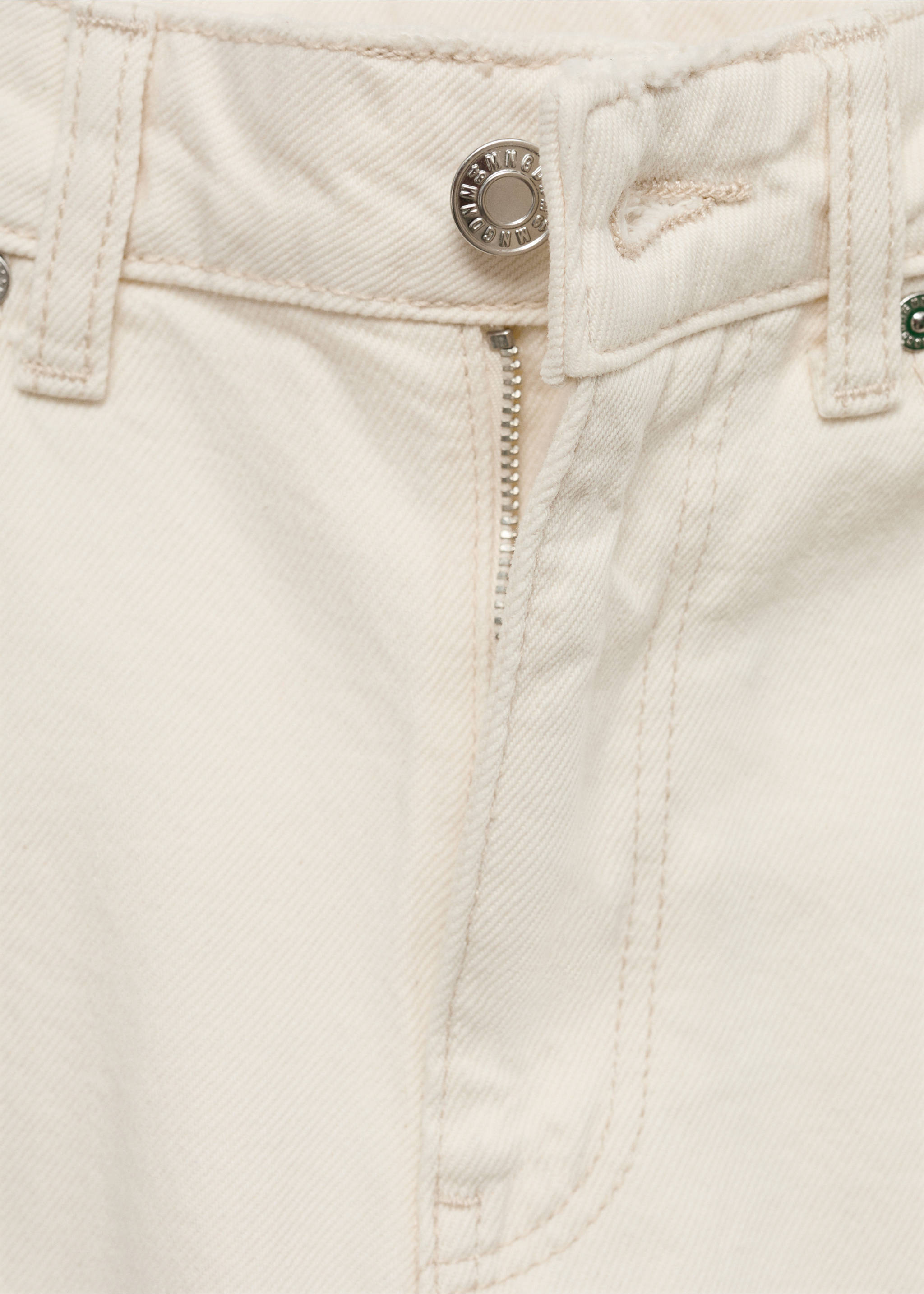 Jean Blanca droit crop - Détail de l'article 8, Écru. Ref: 77074035-00.