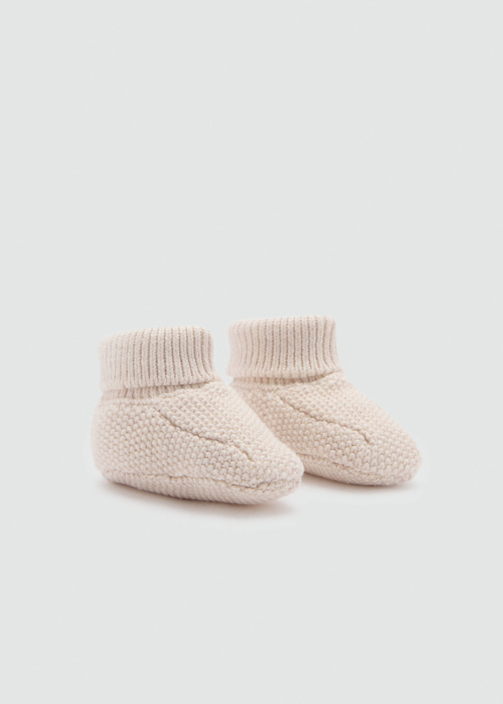 Knit bootees - Reverse of the article