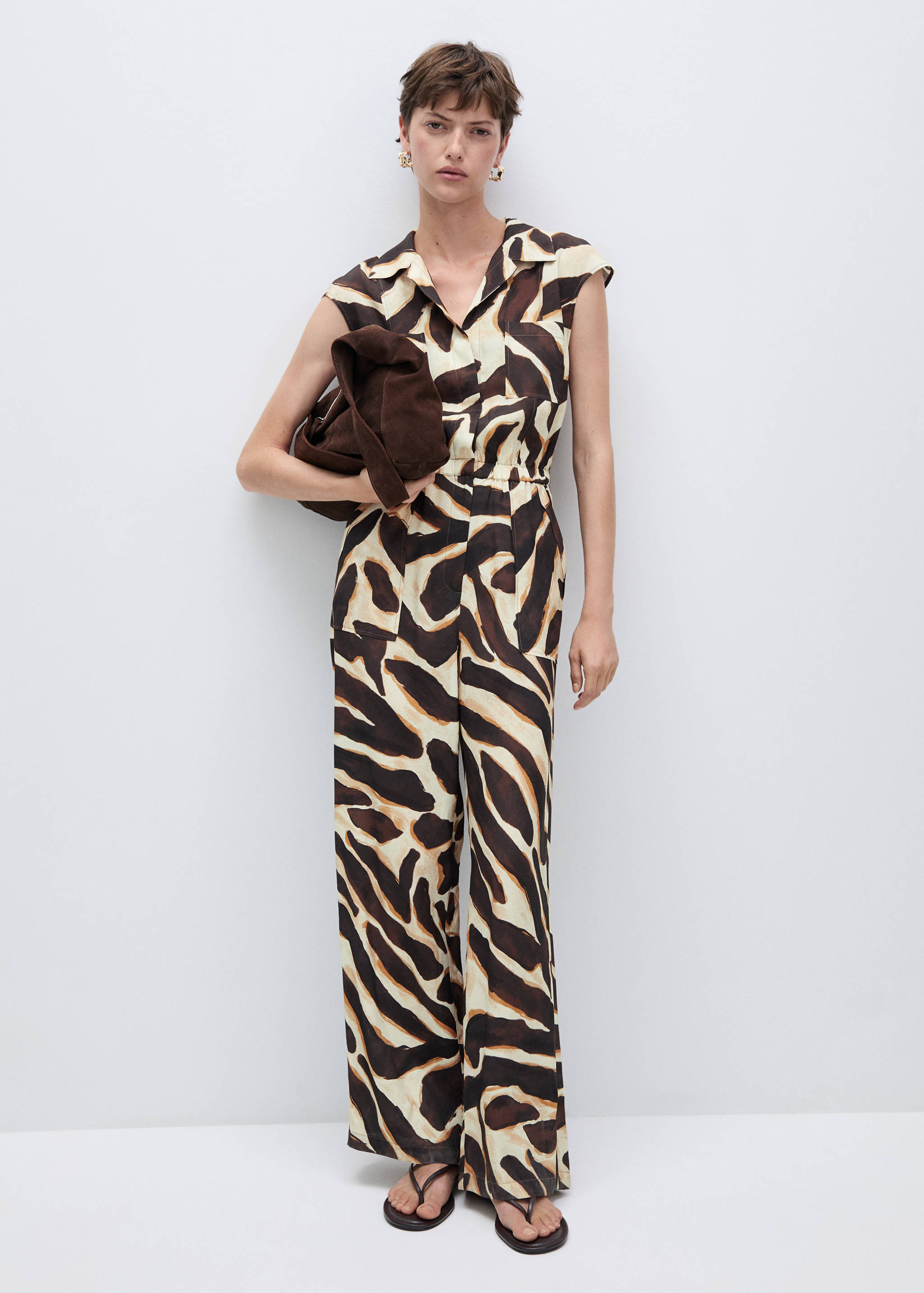 Mono bolsillos animal print - Plano general