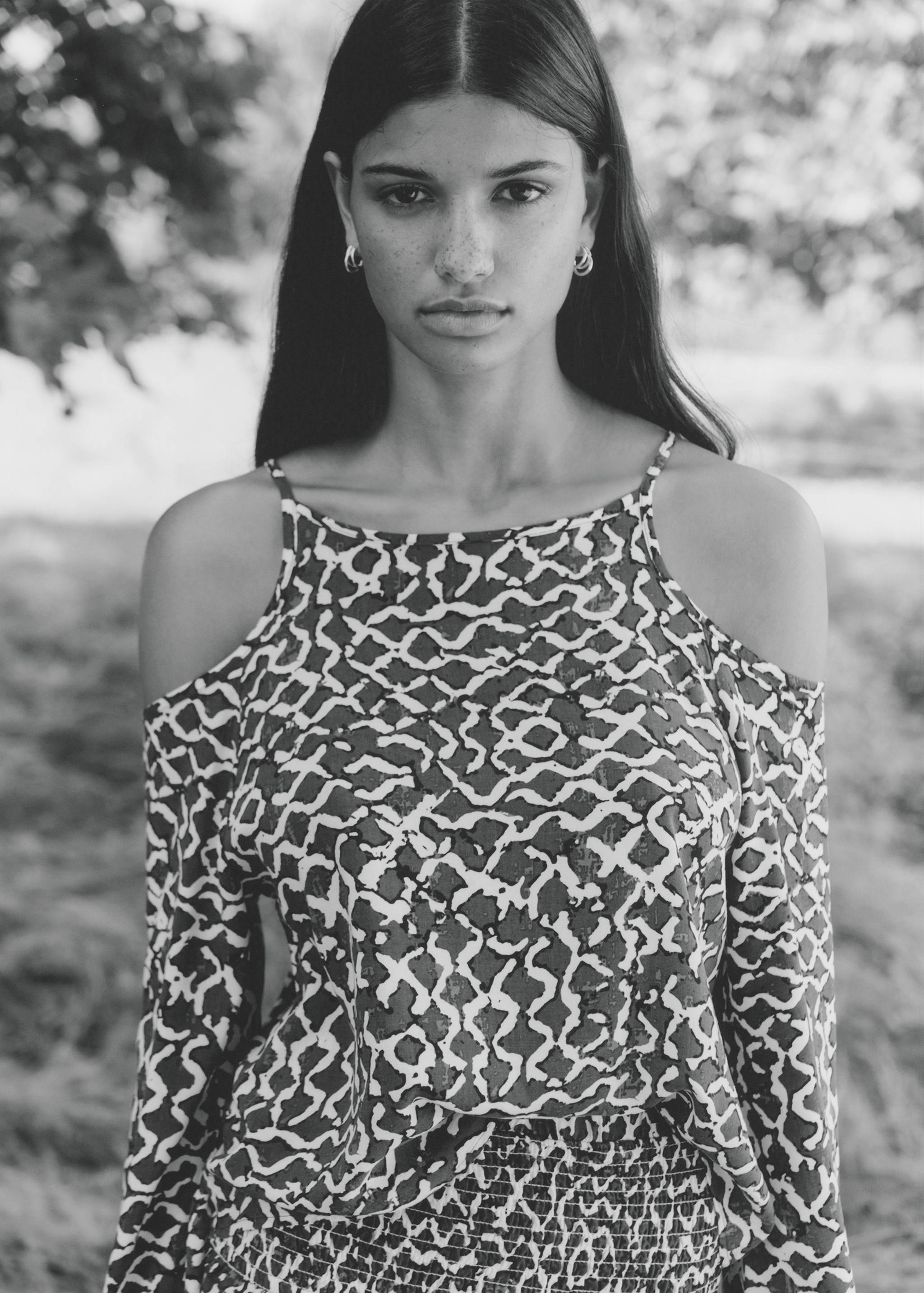 Blusa estampada detalle abertura - Detalle del artículo 5