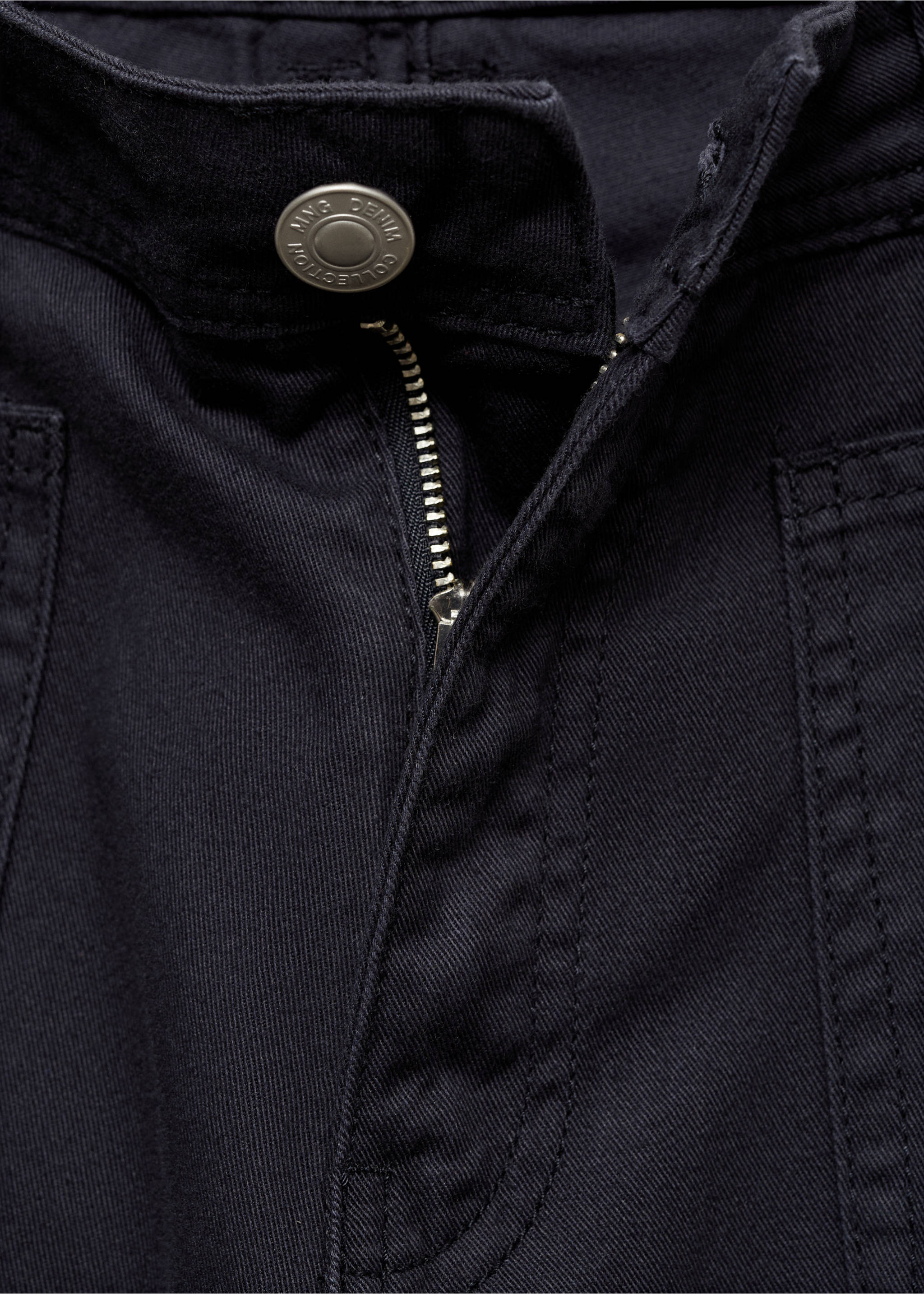 Gerade Hose mit Taschen - Detail des Artikels 8, Petrolblau. Ref: 77074049-00.