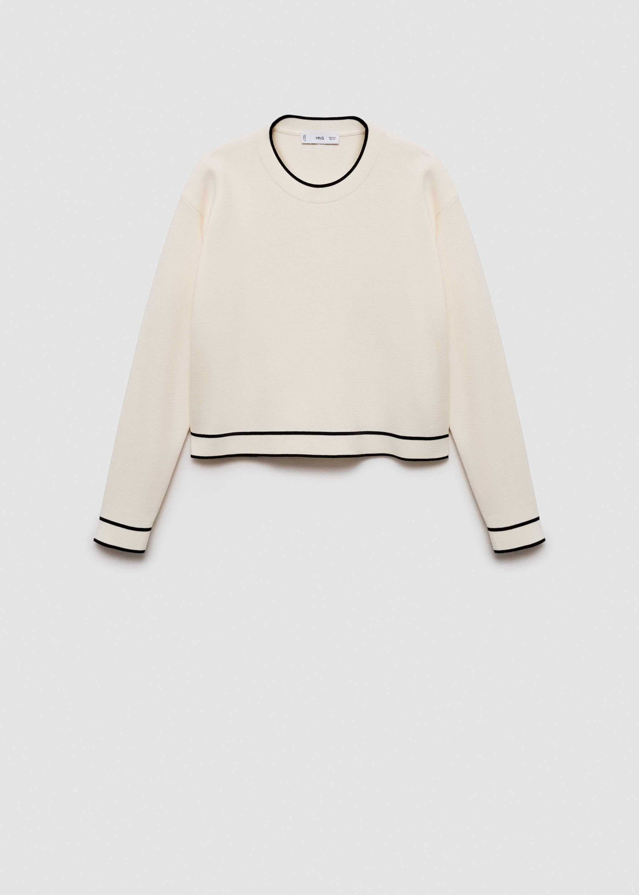 Pull-over liserés contrastants - Article sans modèle