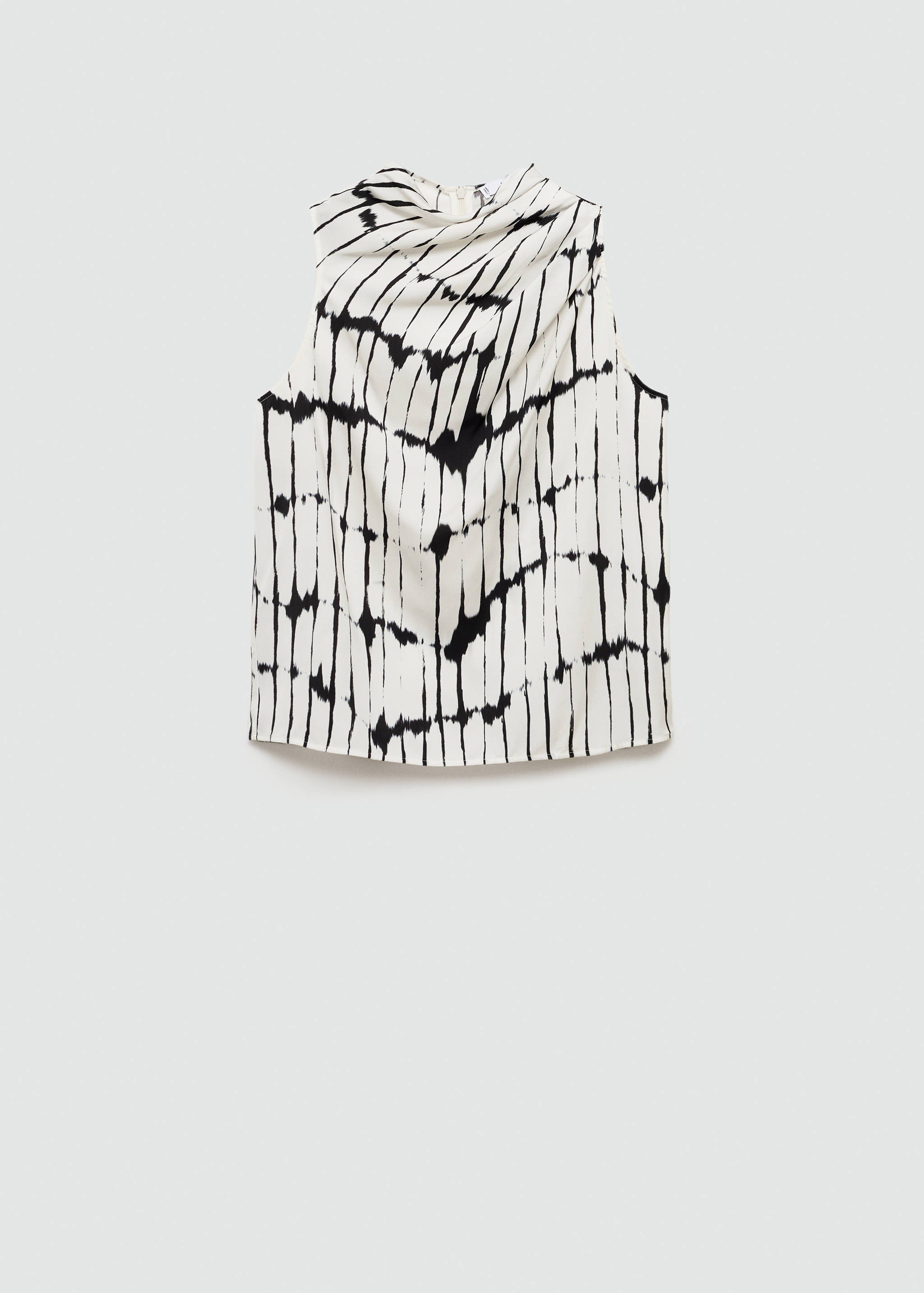 Printed draped detail blouse - Article without model