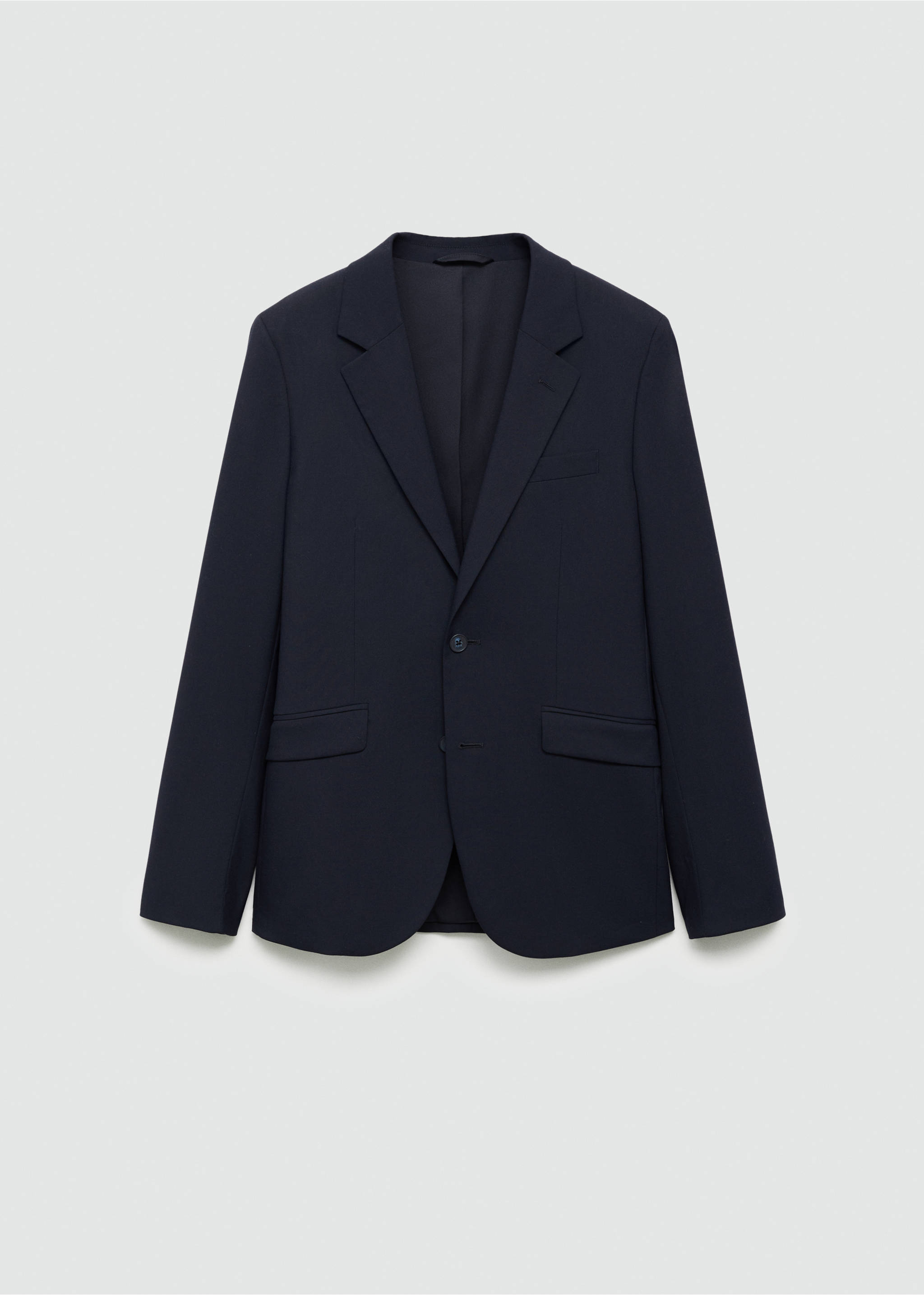 Veste de costume slim fit - Article sans modèle, Bleu marine foncé. Ref: 77074436-00.
