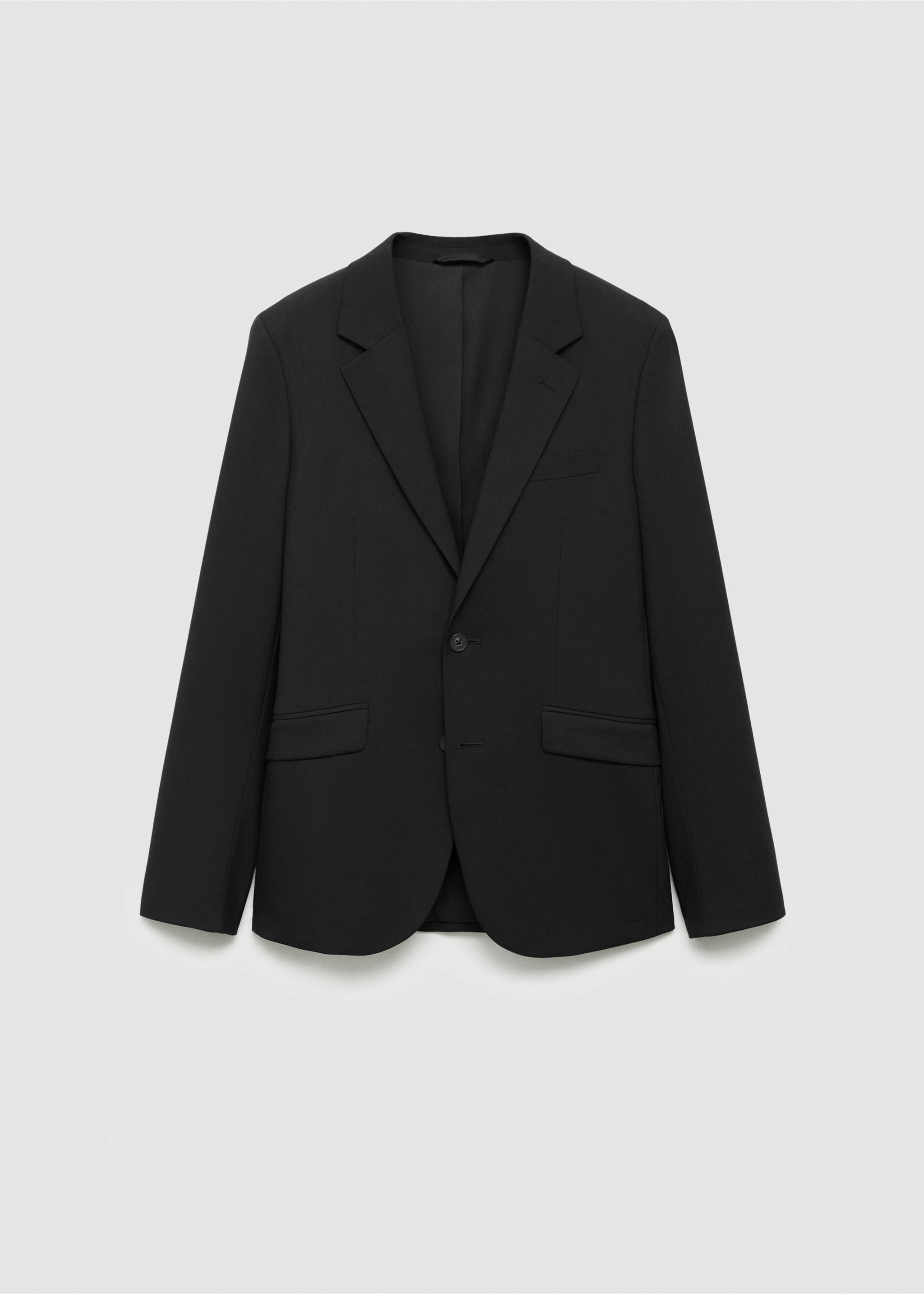 Veste de costume slim fit - Article sans modèle, Noir. Ref: 77074436-00.