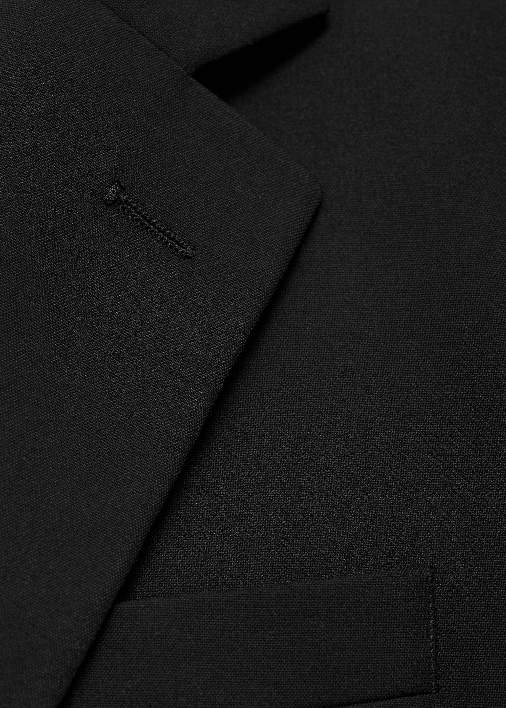 Veste de costume slim fit - Détail de l'article 0, Noir. Ref: 77074436-00.
