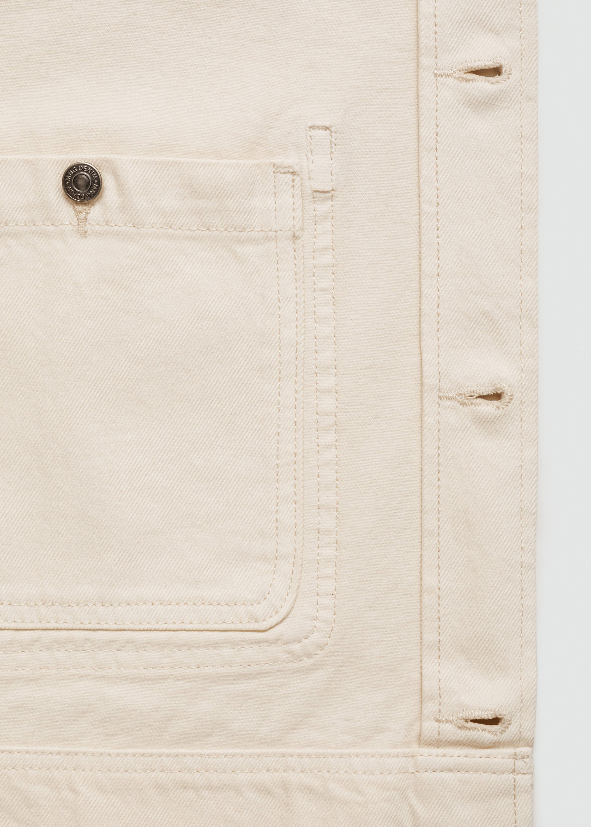 Denim overshirt pockets - Details of the article 0