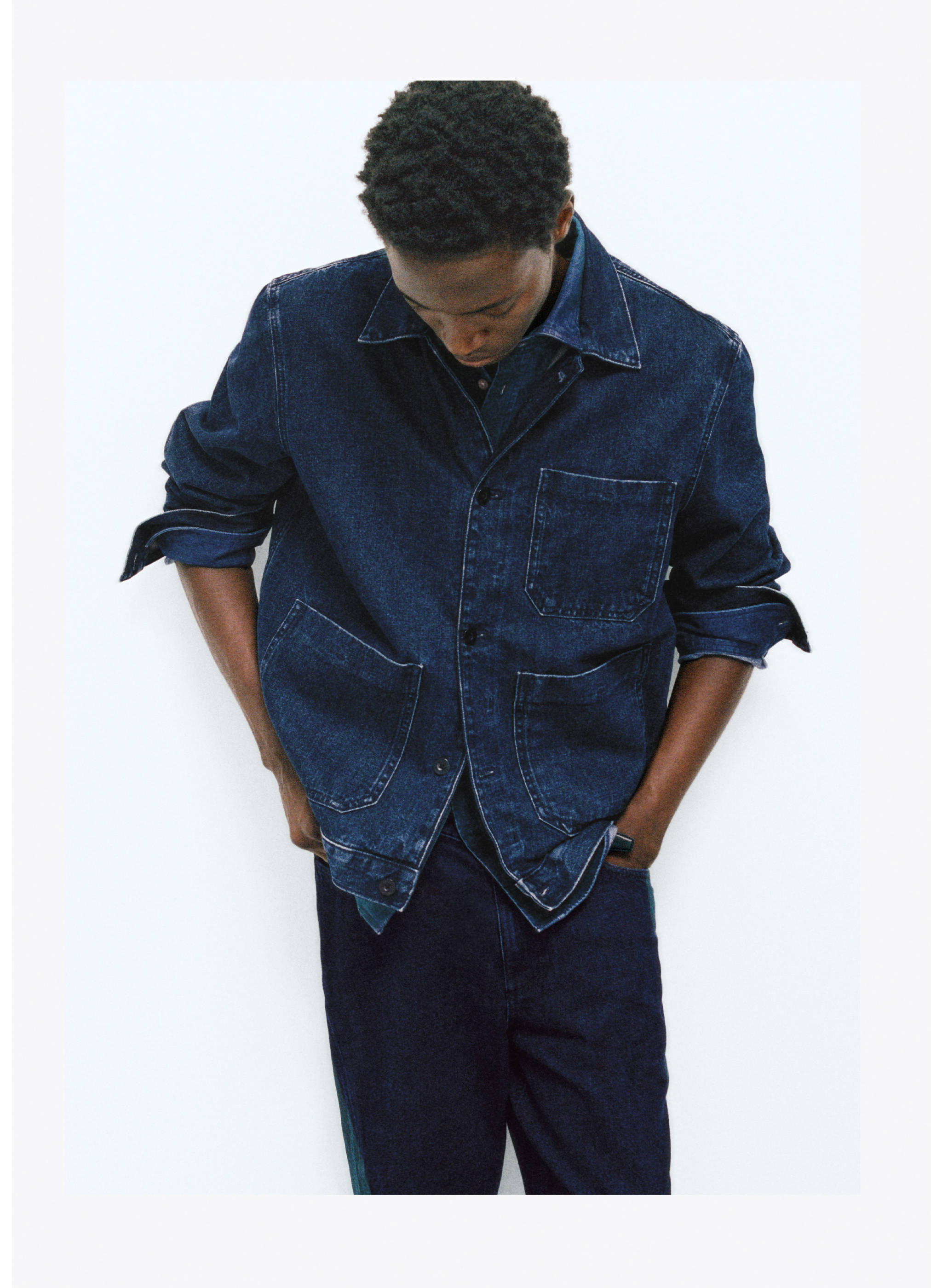 Pocketed denim jacket - Details of the article 3