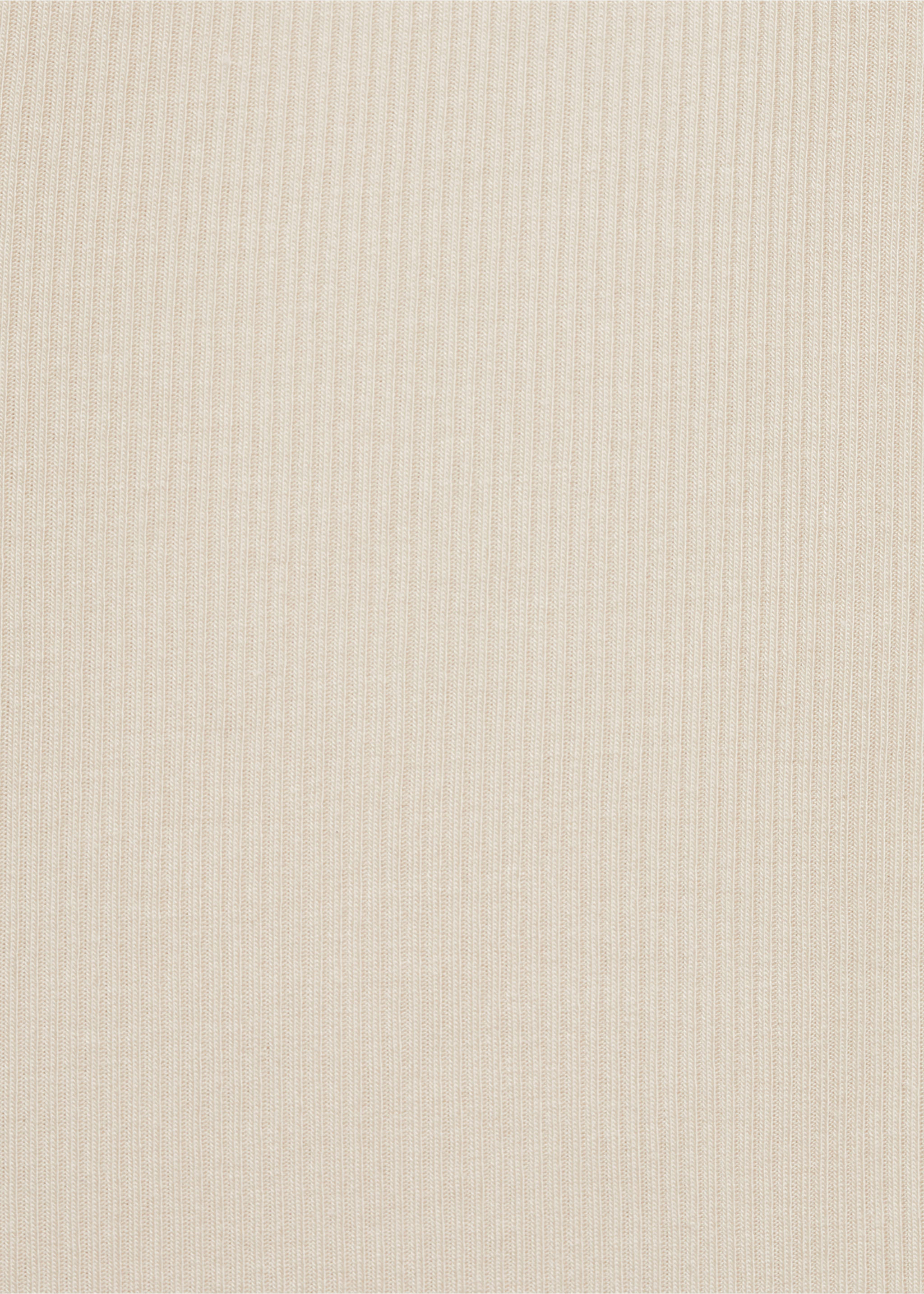 Buttoned lyocell t-shirt - Details of the article 0, Beige. Ref: 77074442-00.