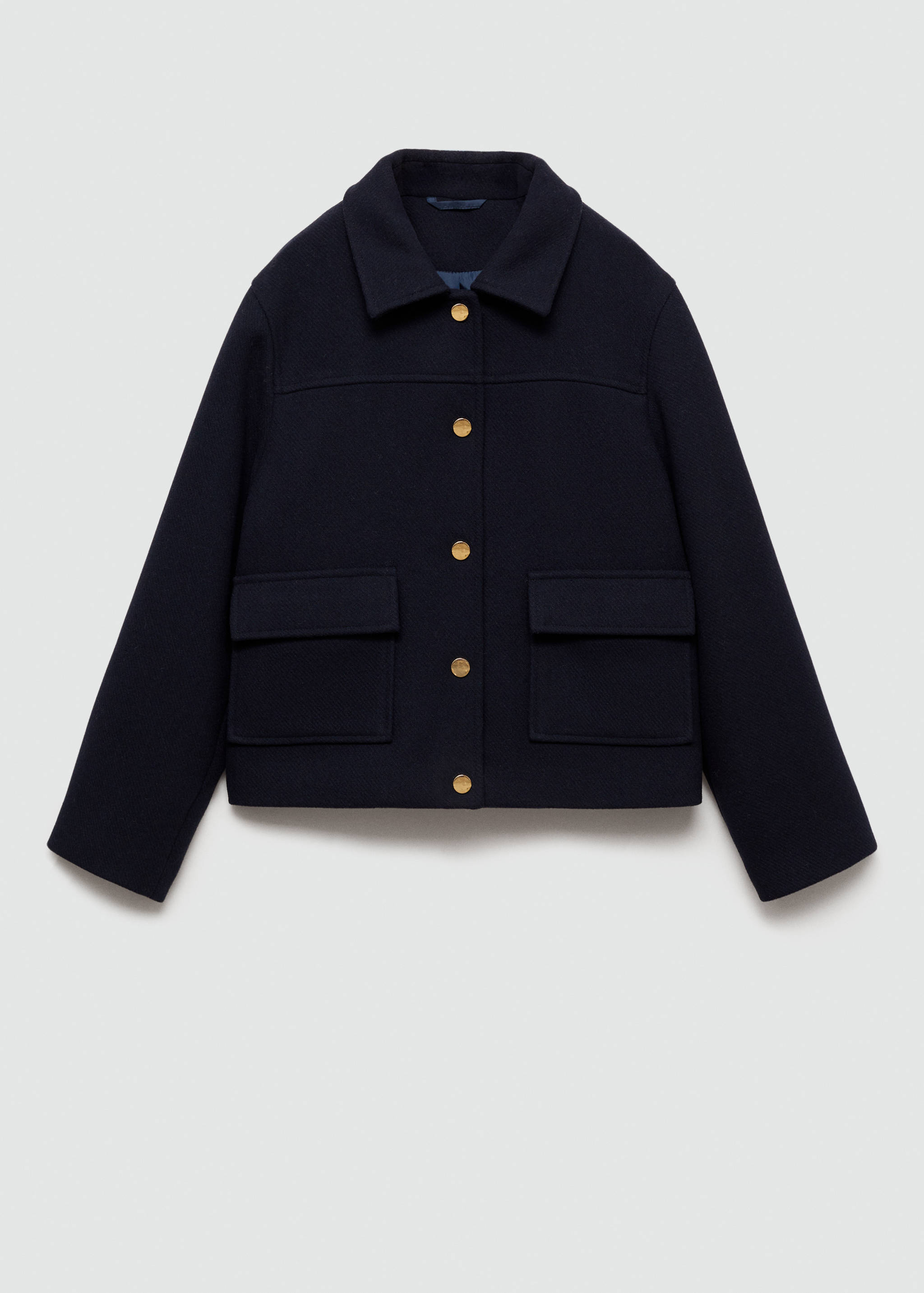 Straight pocketed coat - Article without model