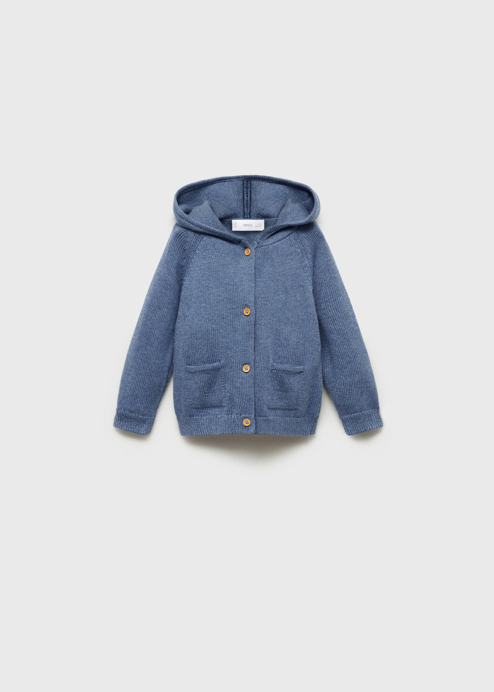 Hooded knit sweater - Article without model