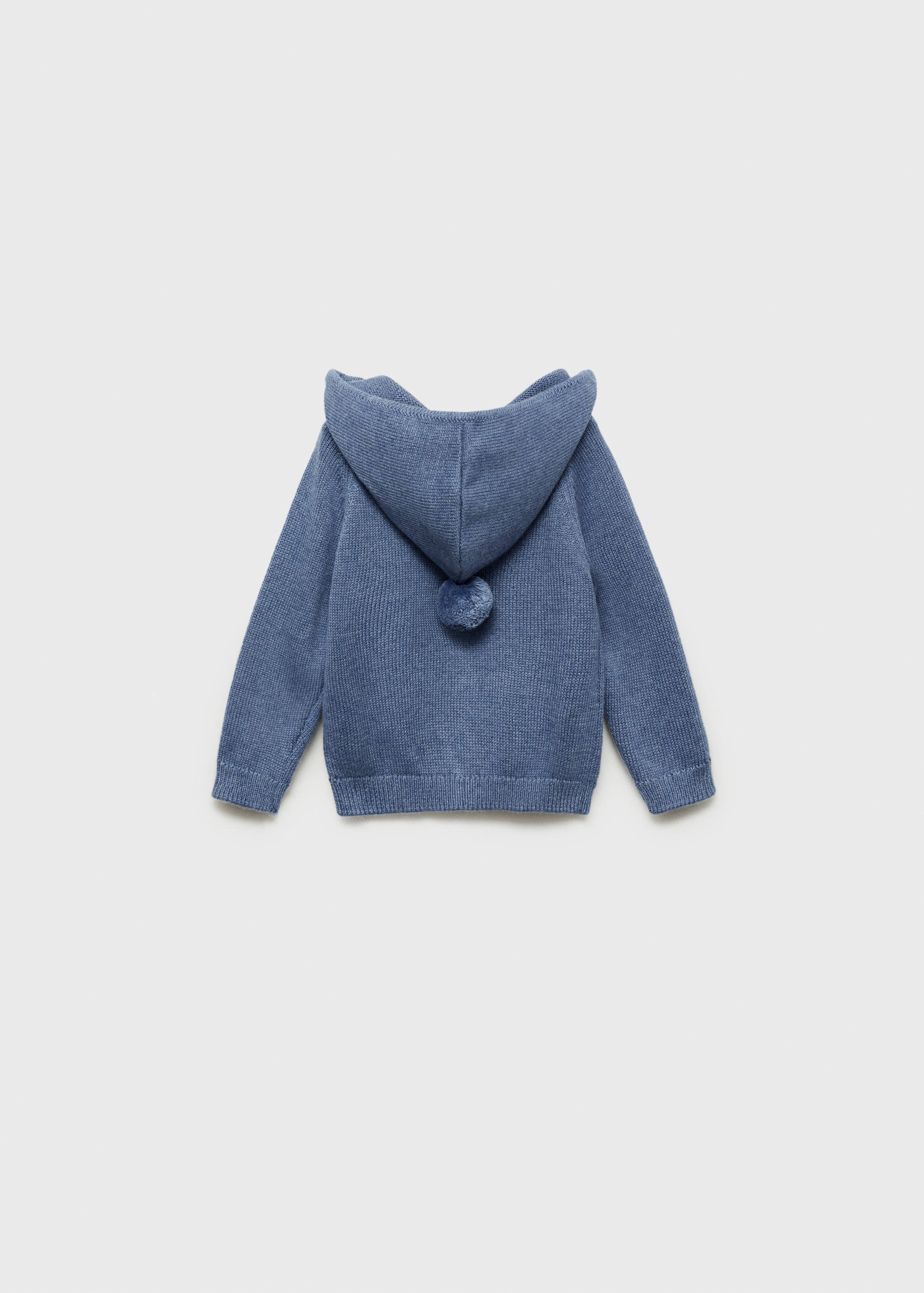 Hooded knit sweater - Reverse of the article
