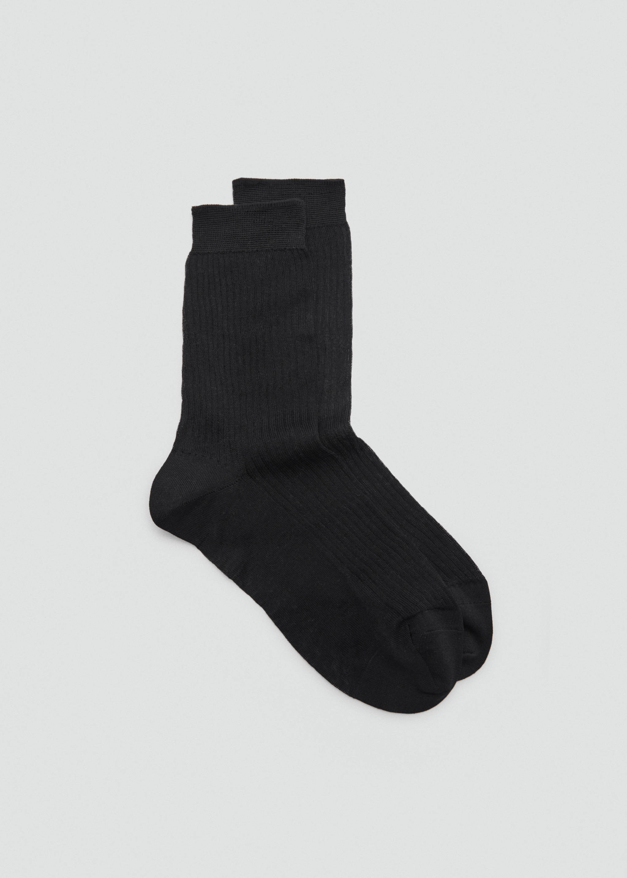 Ribbed cotton socks - Article without model