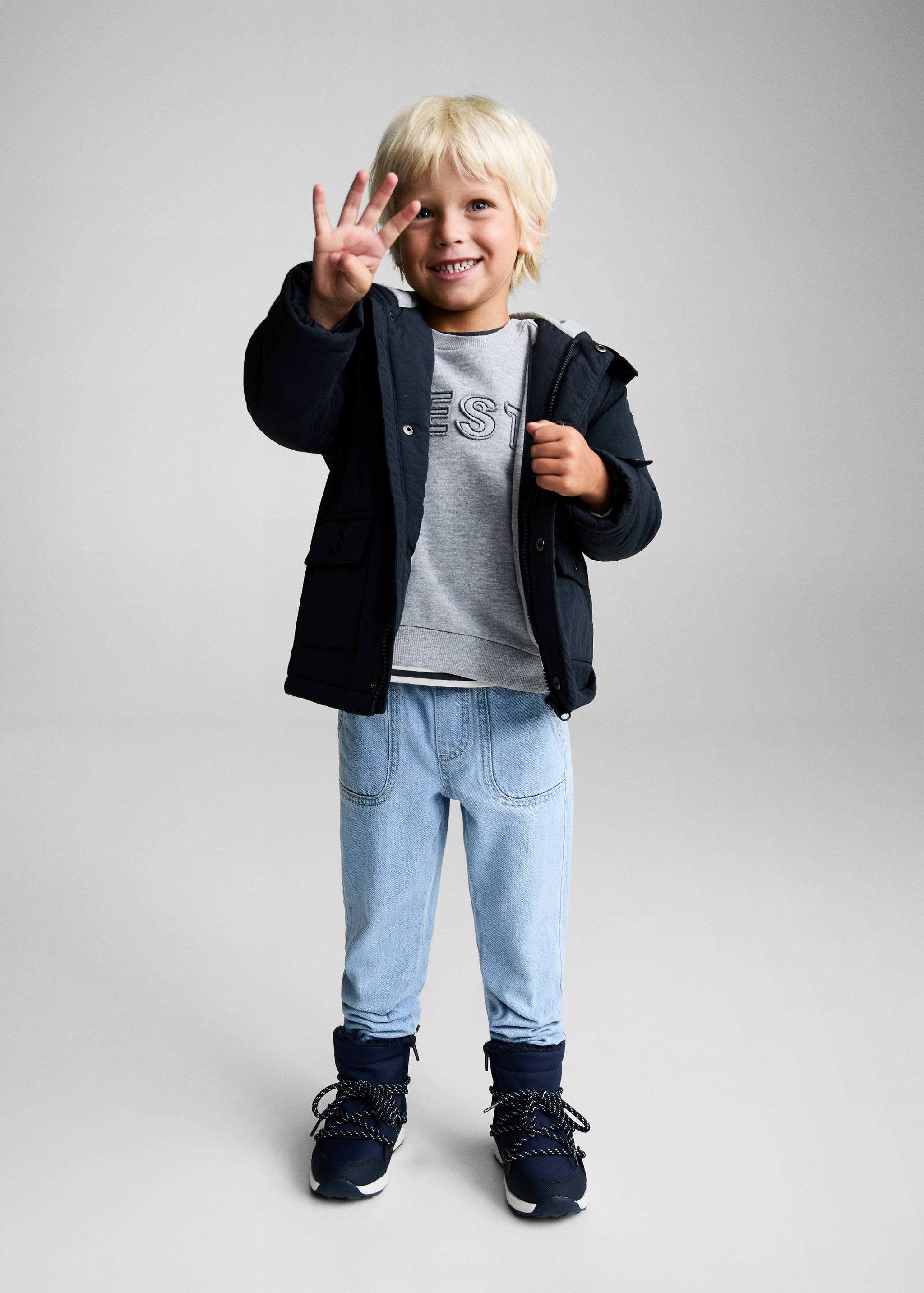 Kapuzenanorak mit Taschen - Allgemeine Ansicht