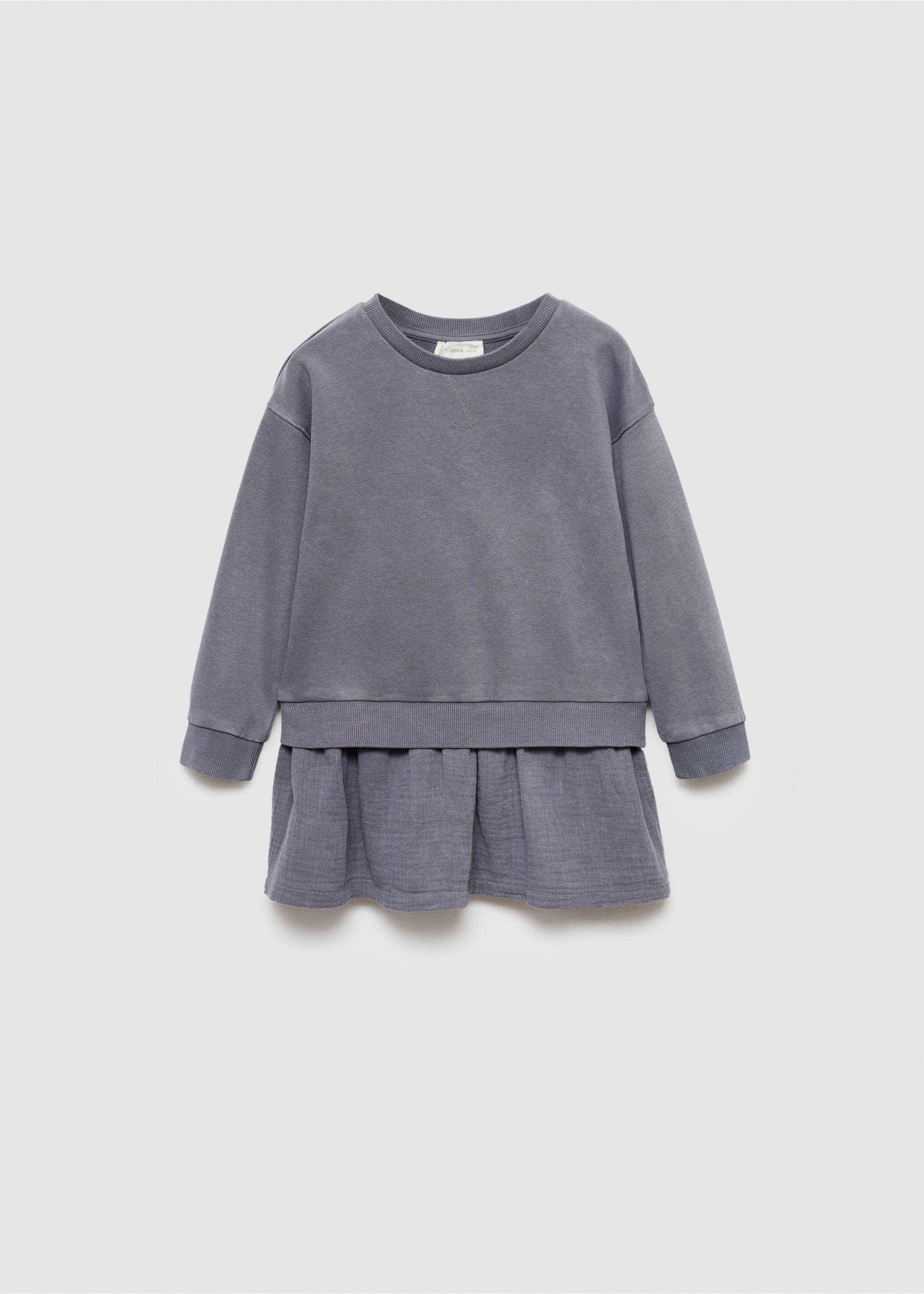 Vestido sudadera algodón - Artículo sin modelo, Azul indigo. Ref: 77074768-00.