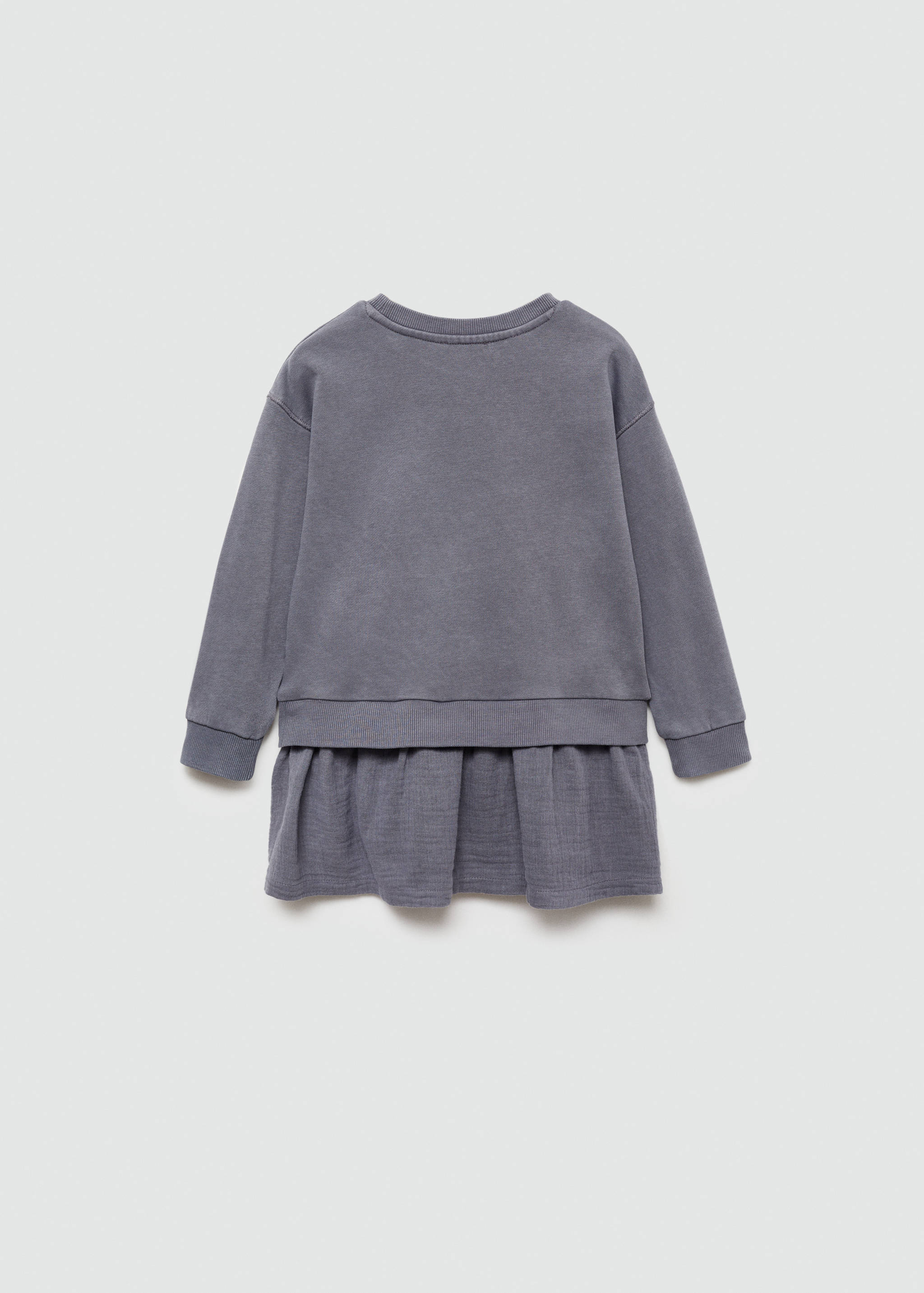 Vestido sudadera algodón - Reverso del artículo