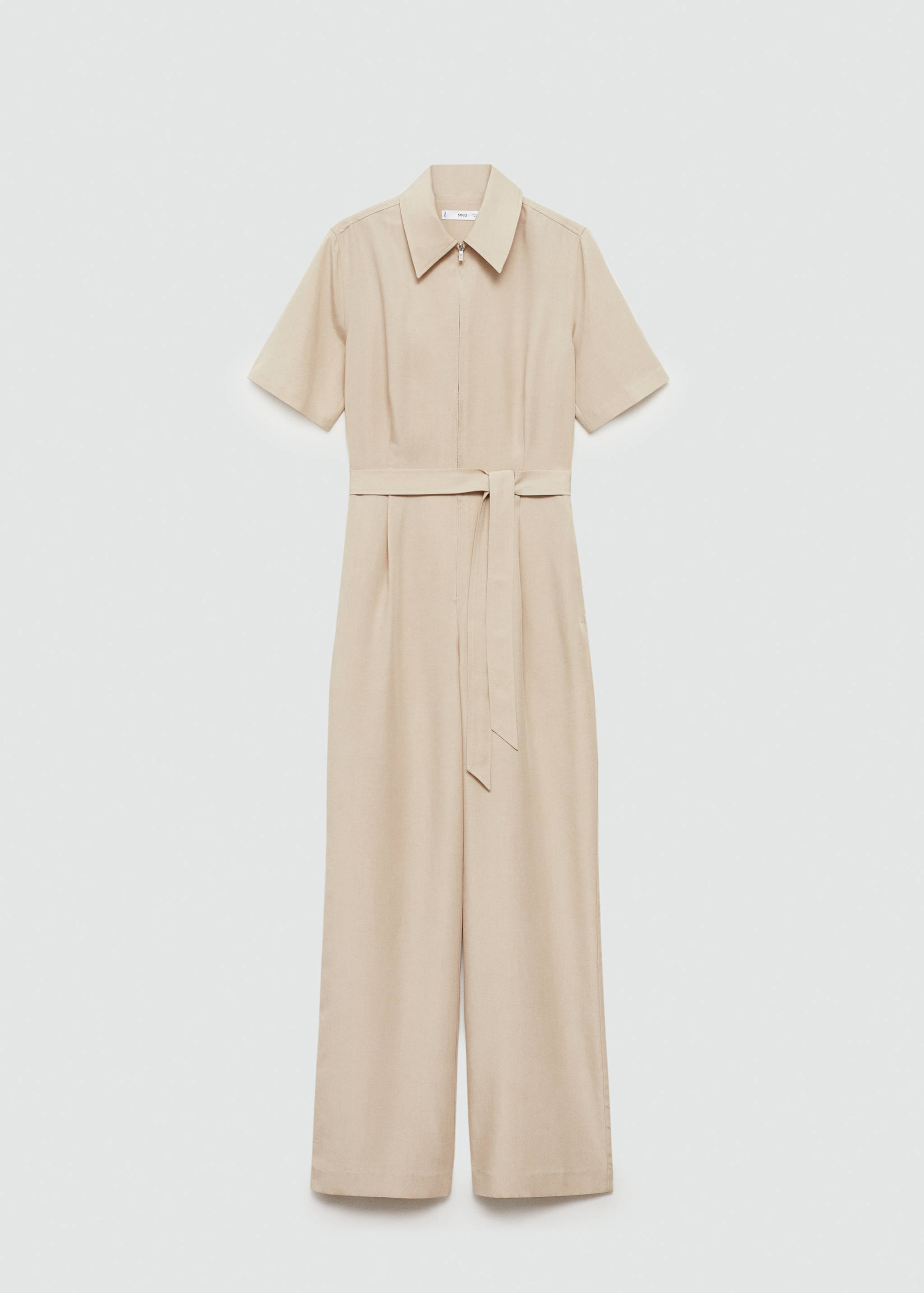 Lyocell shirt-collar jumpsuit - Article without model