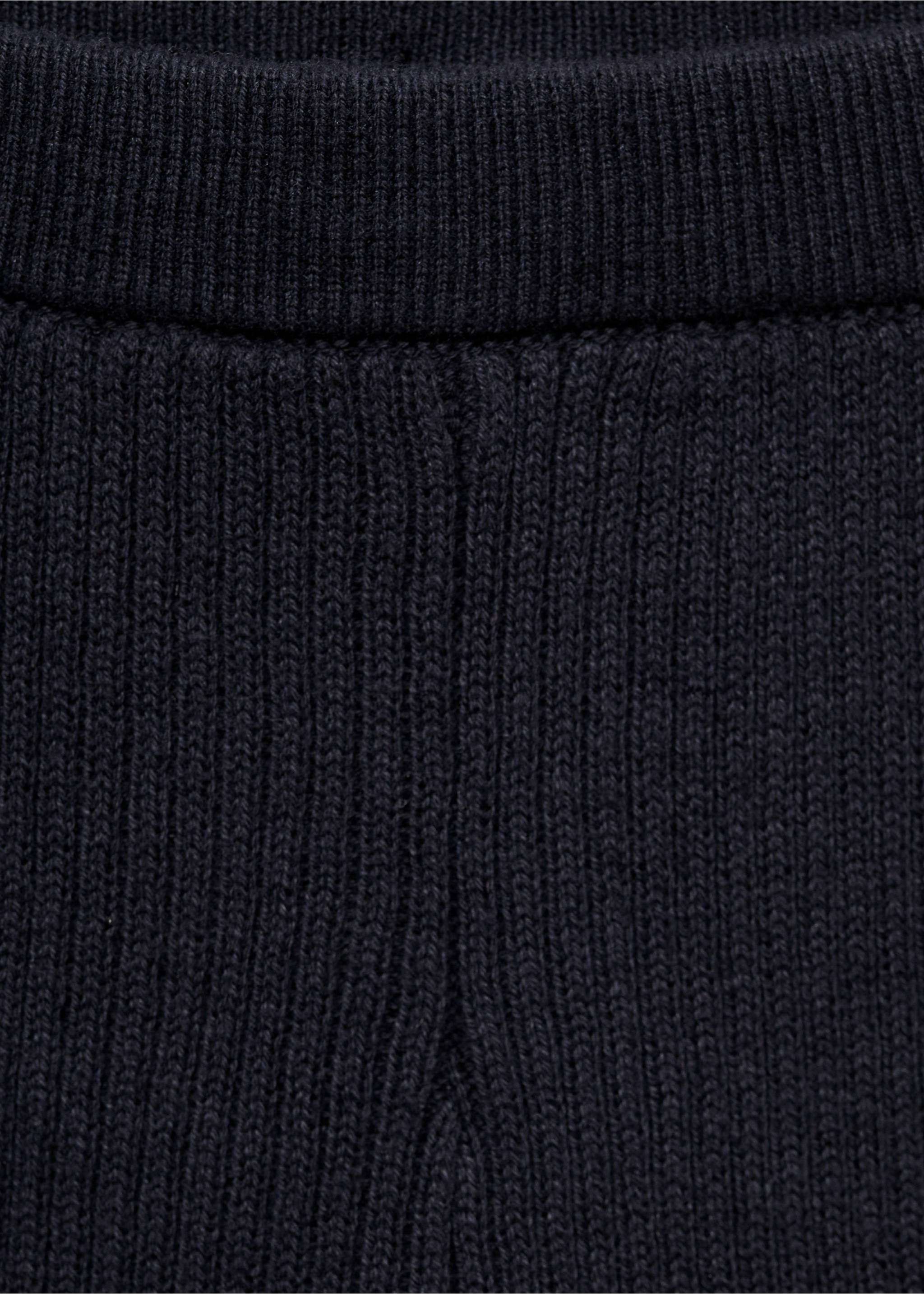 Ribbed trousers - Details of the article 8, Dark Navy. Ref: 77074771-00.