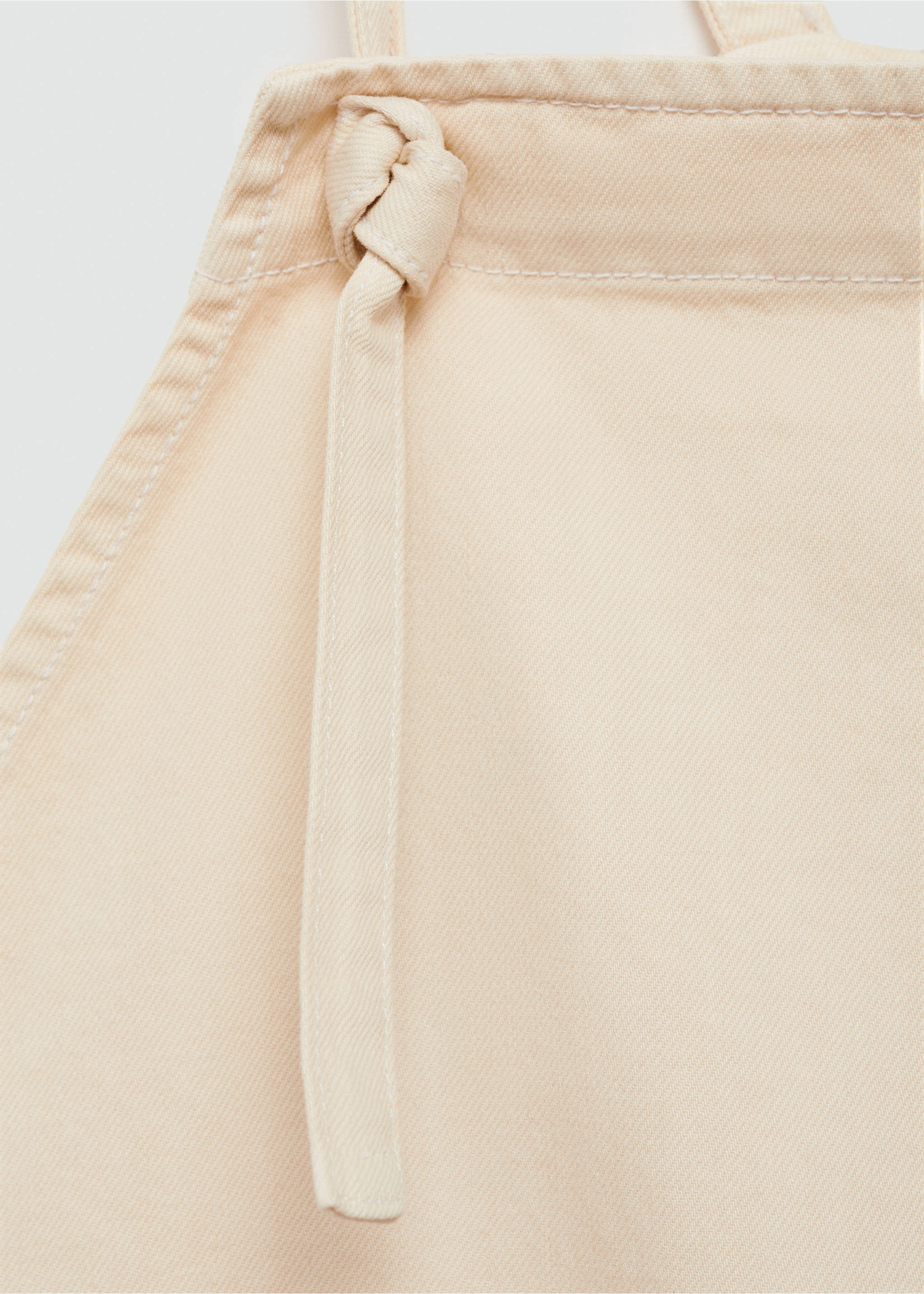 Maternity denim dungarees - Details of the article 8, Off White. Ref: 77074774-00.