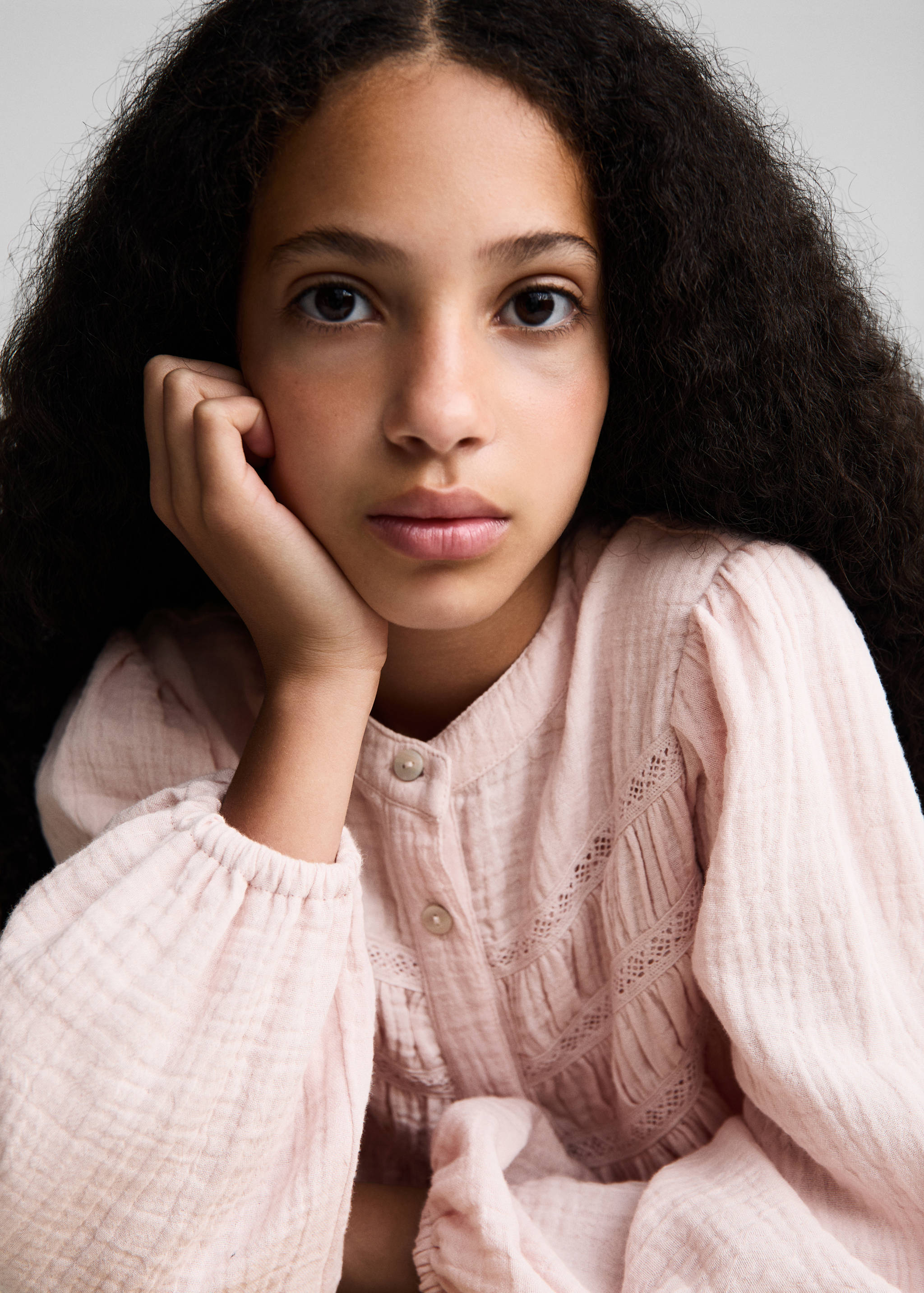 Blouse coton tissu plissé - Détail de l'article 1