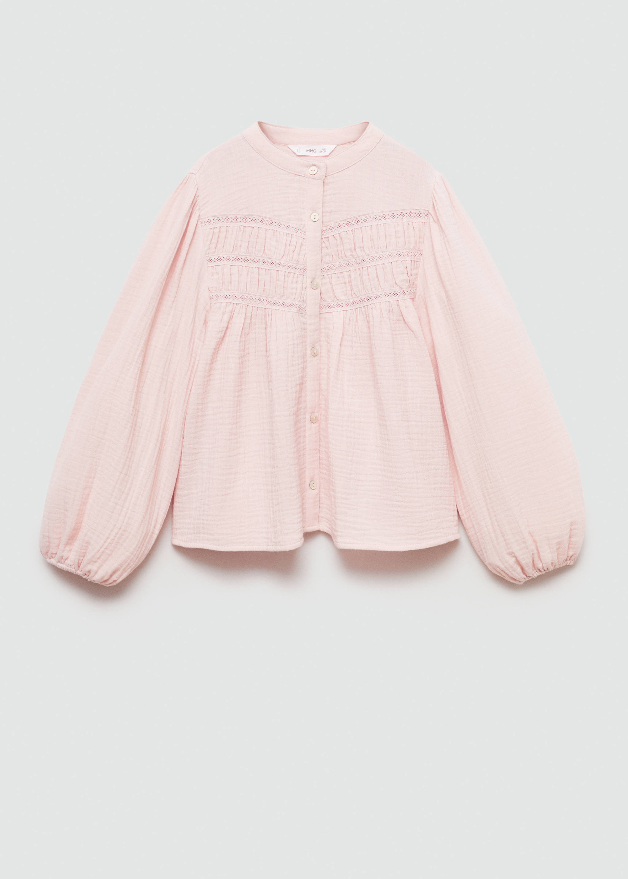 Blouse coton tissu plissé - Article sans modèle