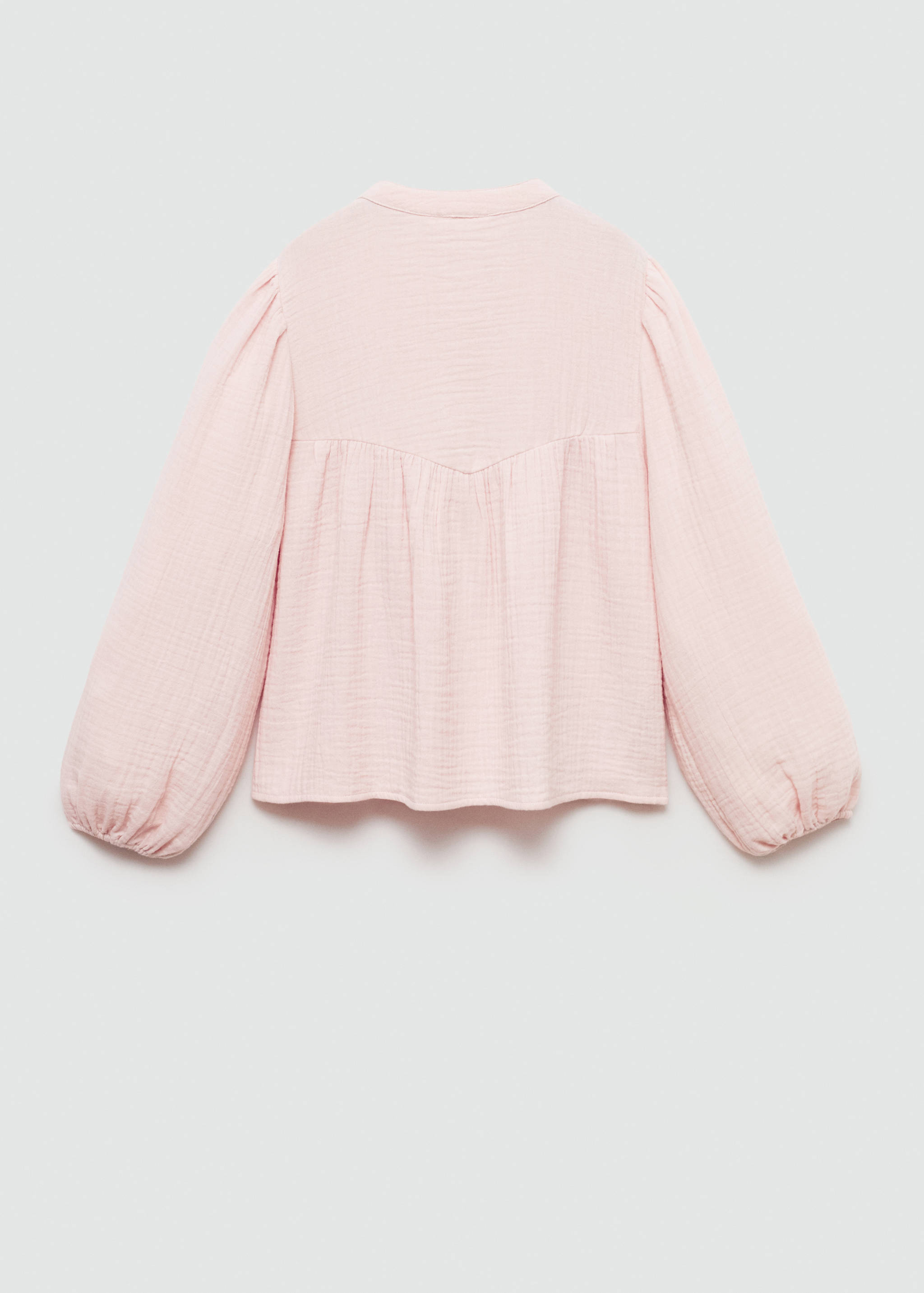 Blouse coton tissu plissé - Verso de l’article