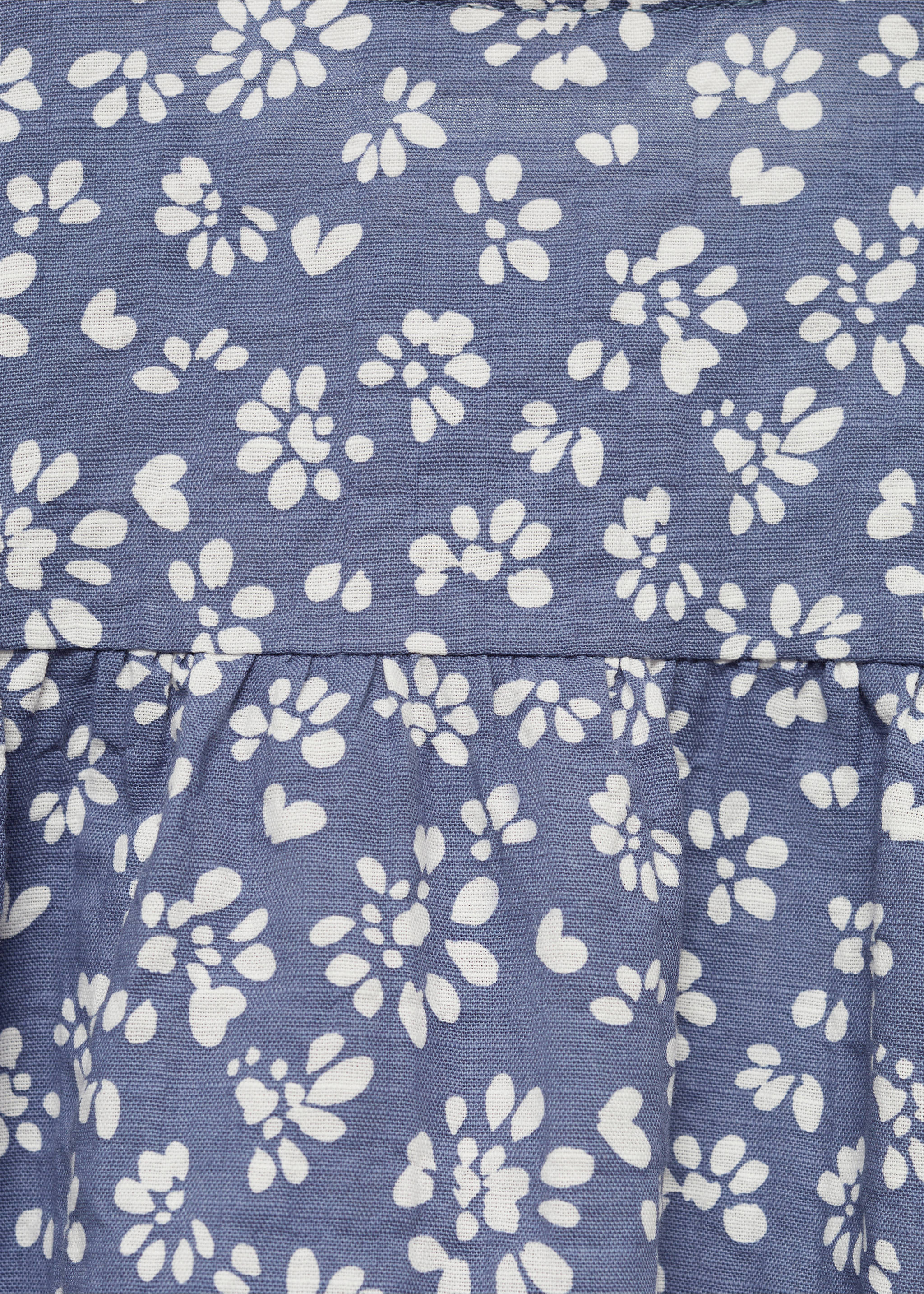 Sukienka z kwiatowym wzorem - Szczegóły artykułu 0, Niebieski. Ref: 77074782-00.