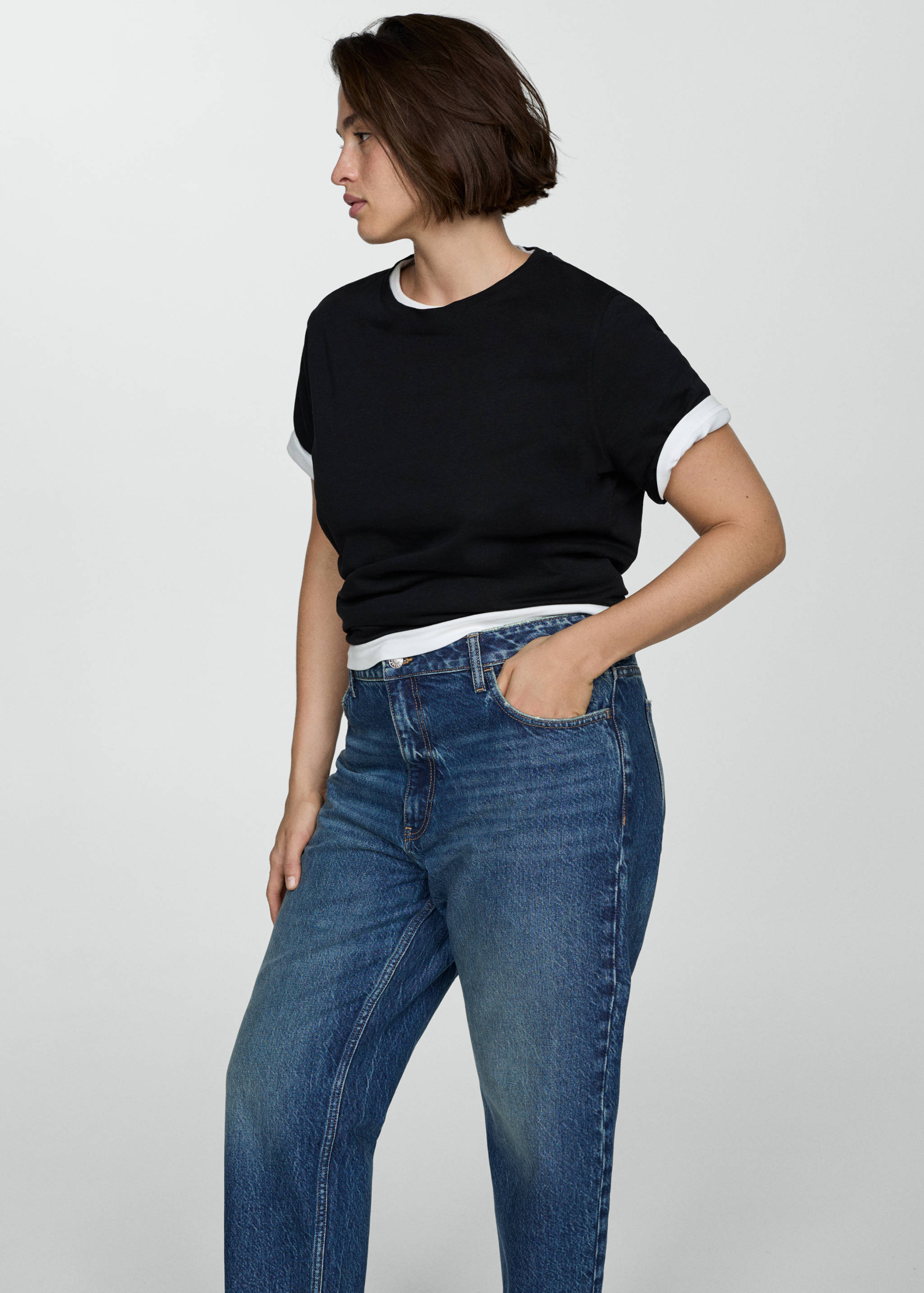 Mom-Jeans mit hohem Bund Mom2000 - Detail des Artikels 5