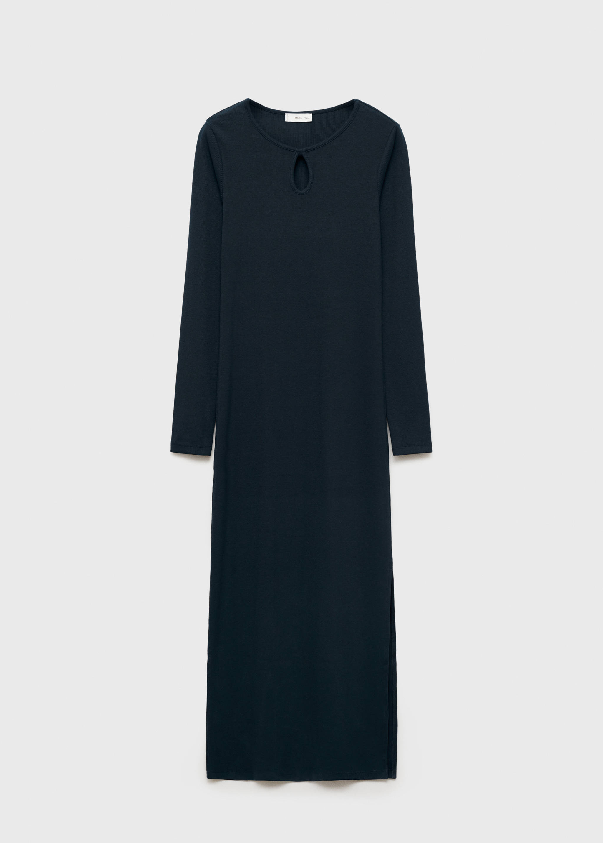 Midi-dress with teardrop neckline - Article without model